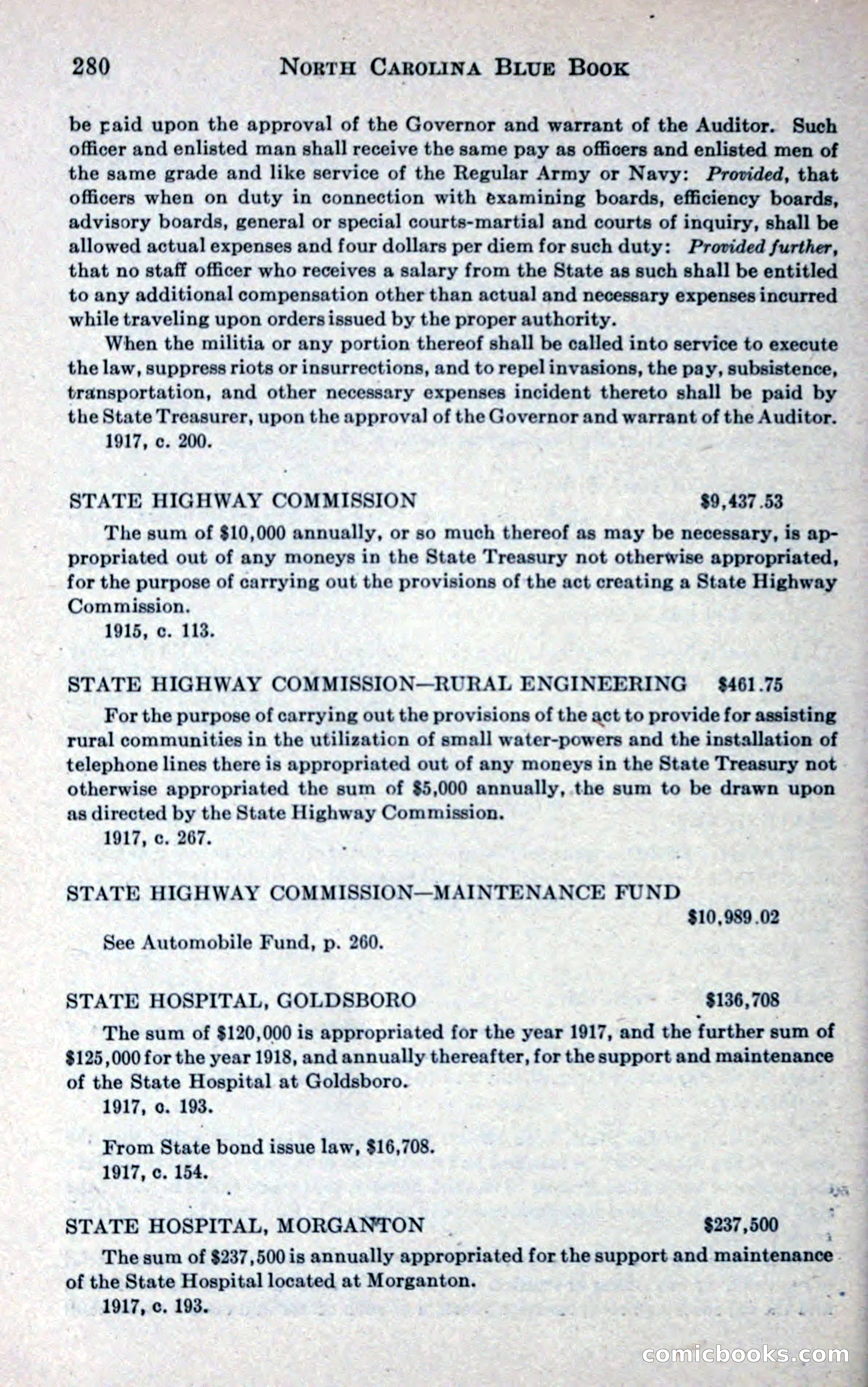 North Carolina Blue Book — page 292 of 327