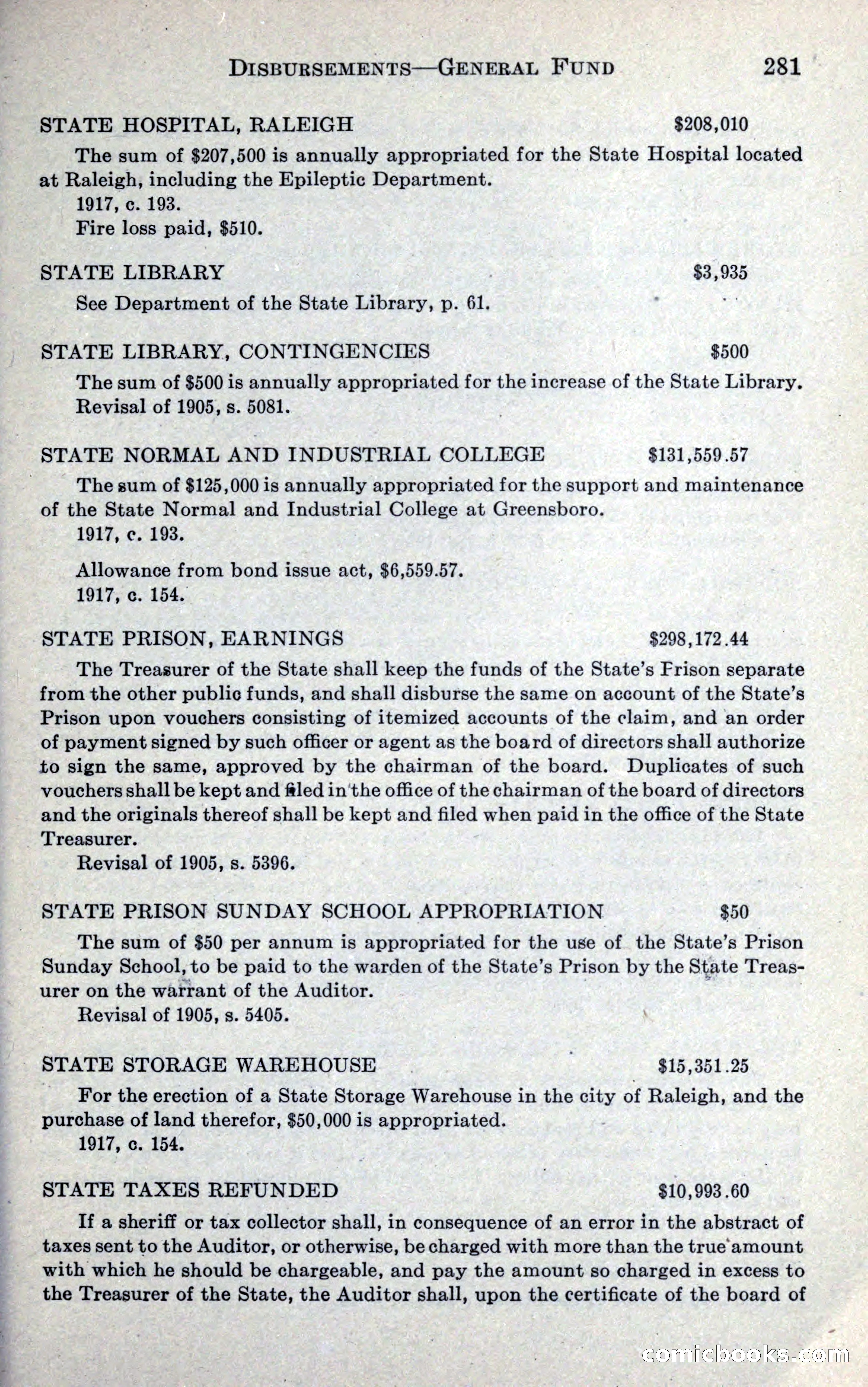 North Carolina Blue Book — page 293 of 327