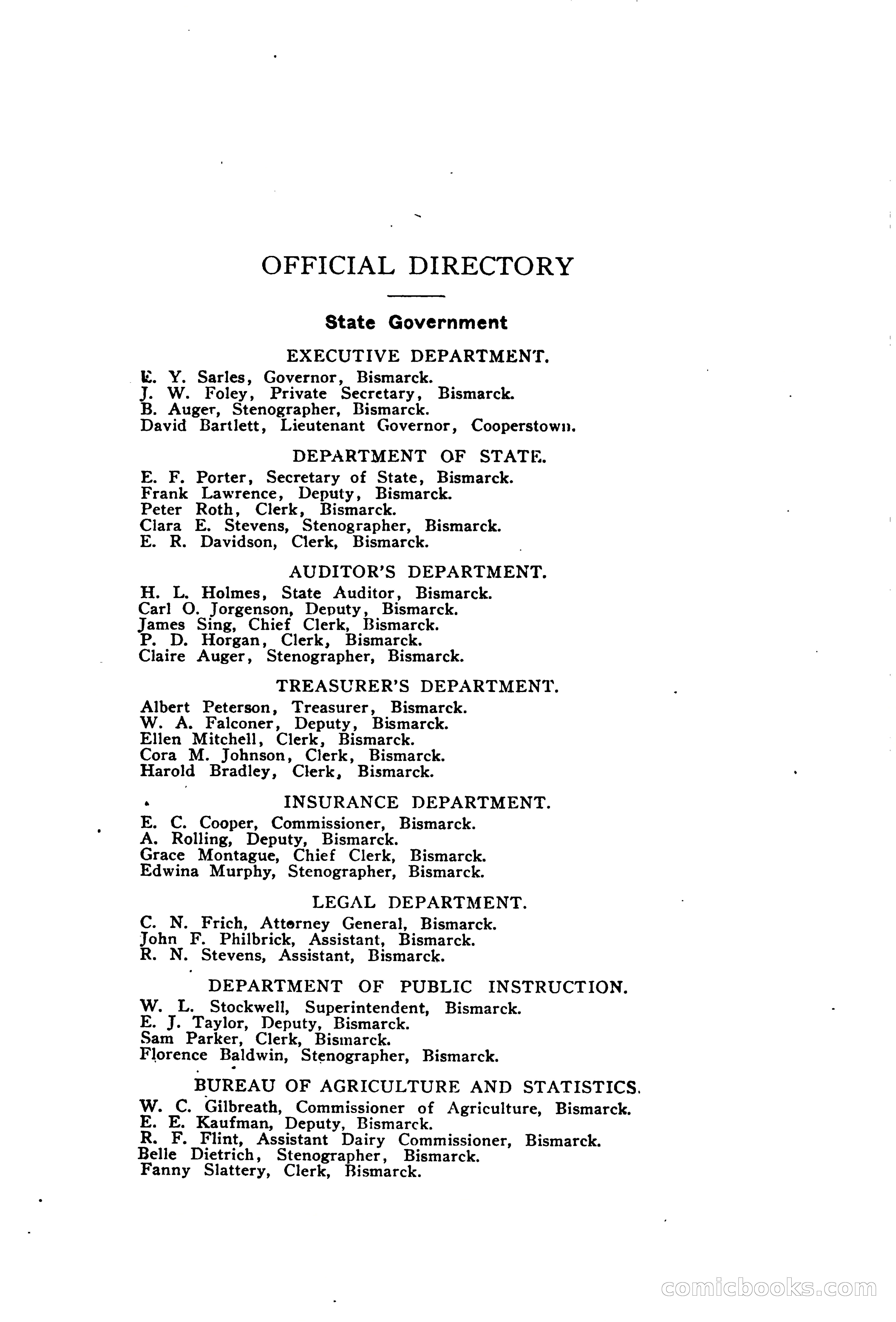 North Dakota Blue Book — page 18 of 394