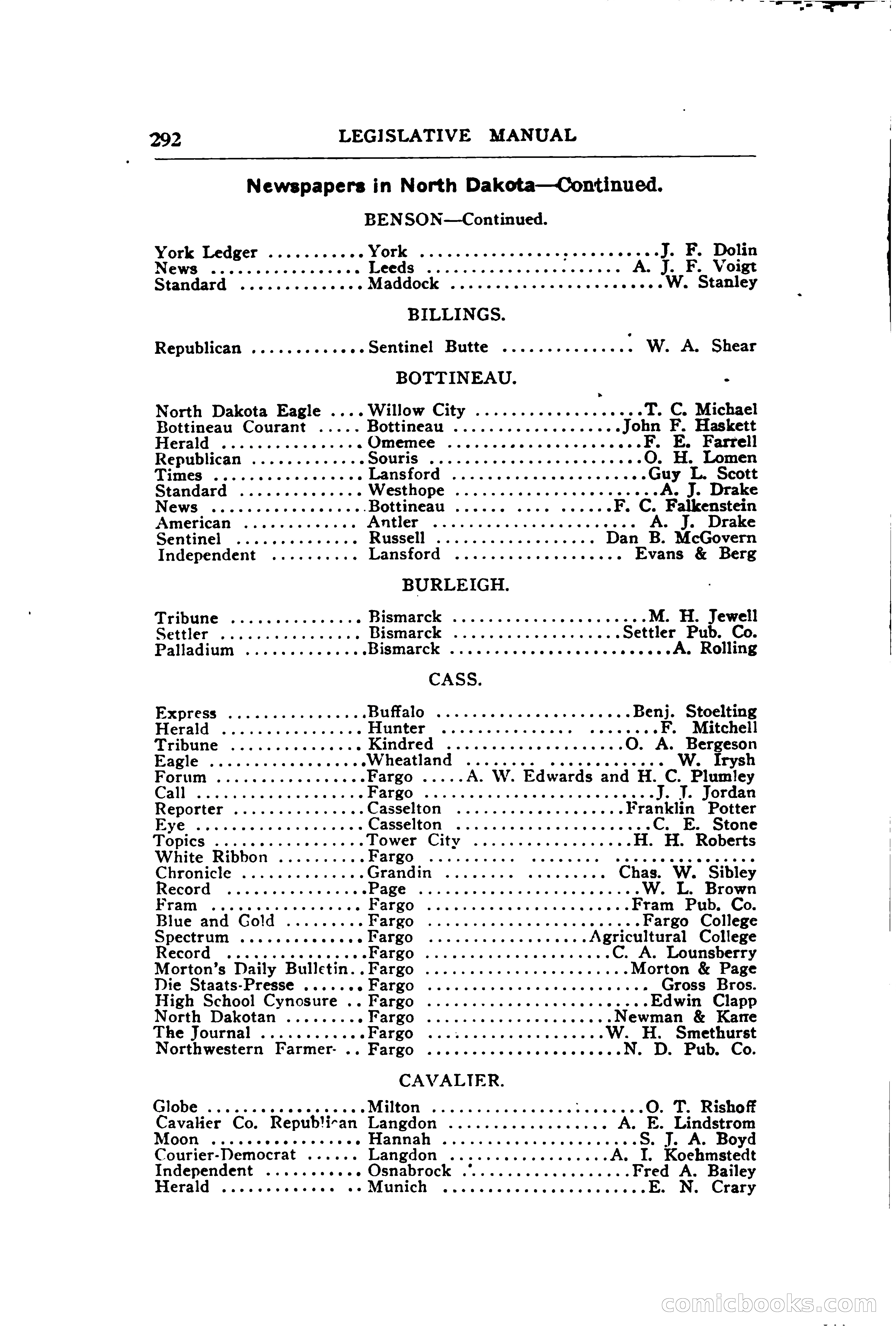 North Dakota Blue Book — page 351 of 394