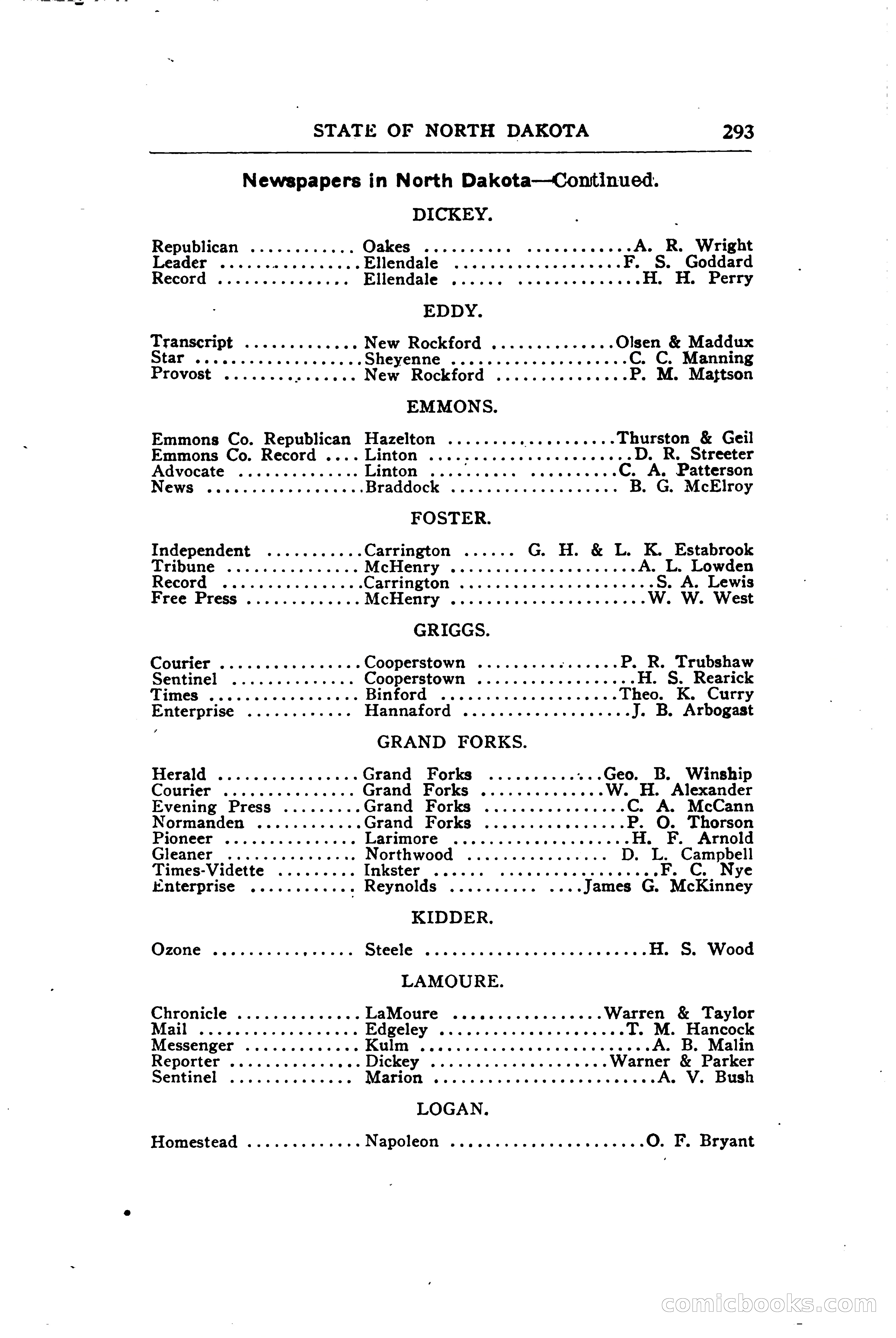 North Dakota Blue Book — page 352 of 394