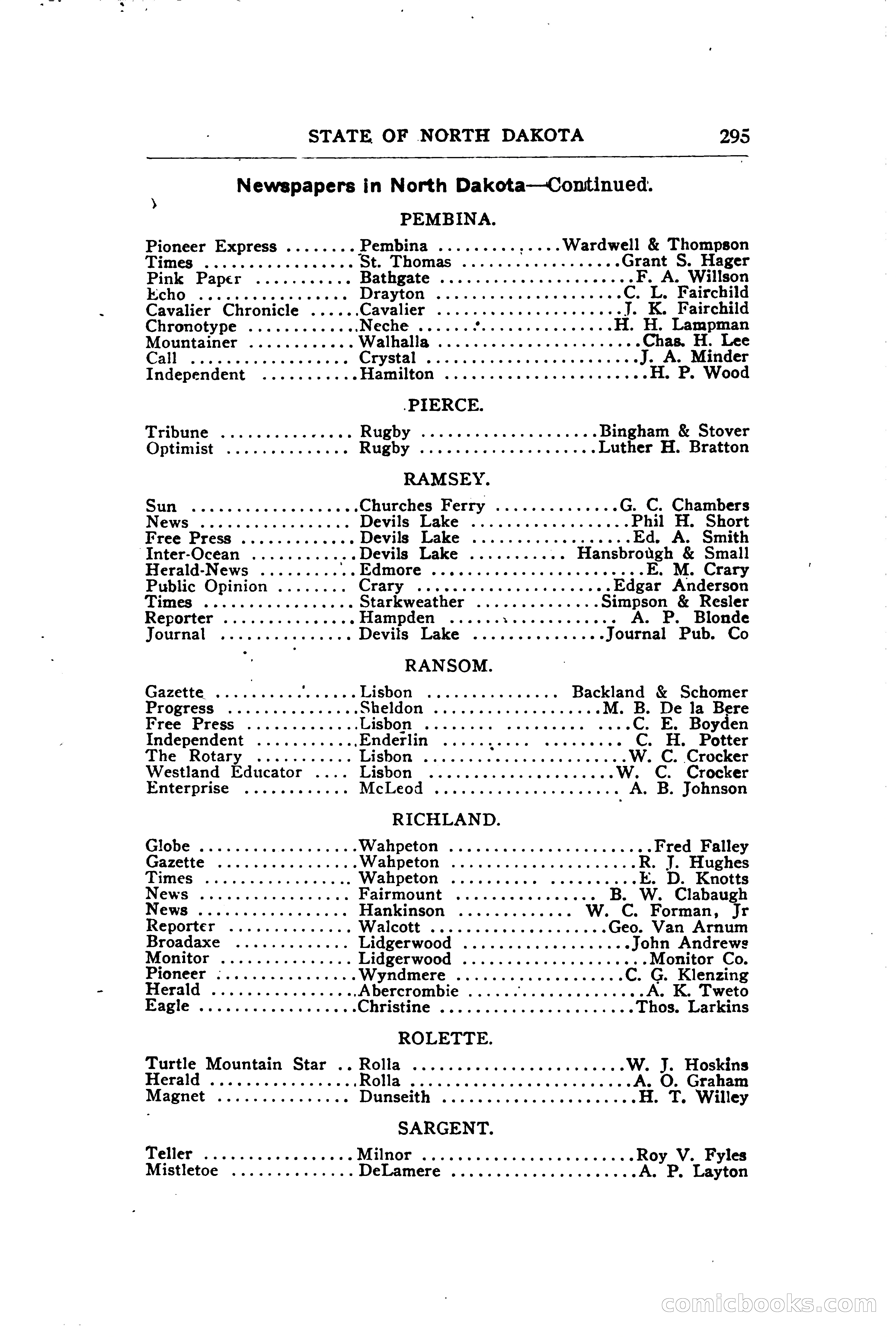 North Dakota Blue Book — page 354 of 394