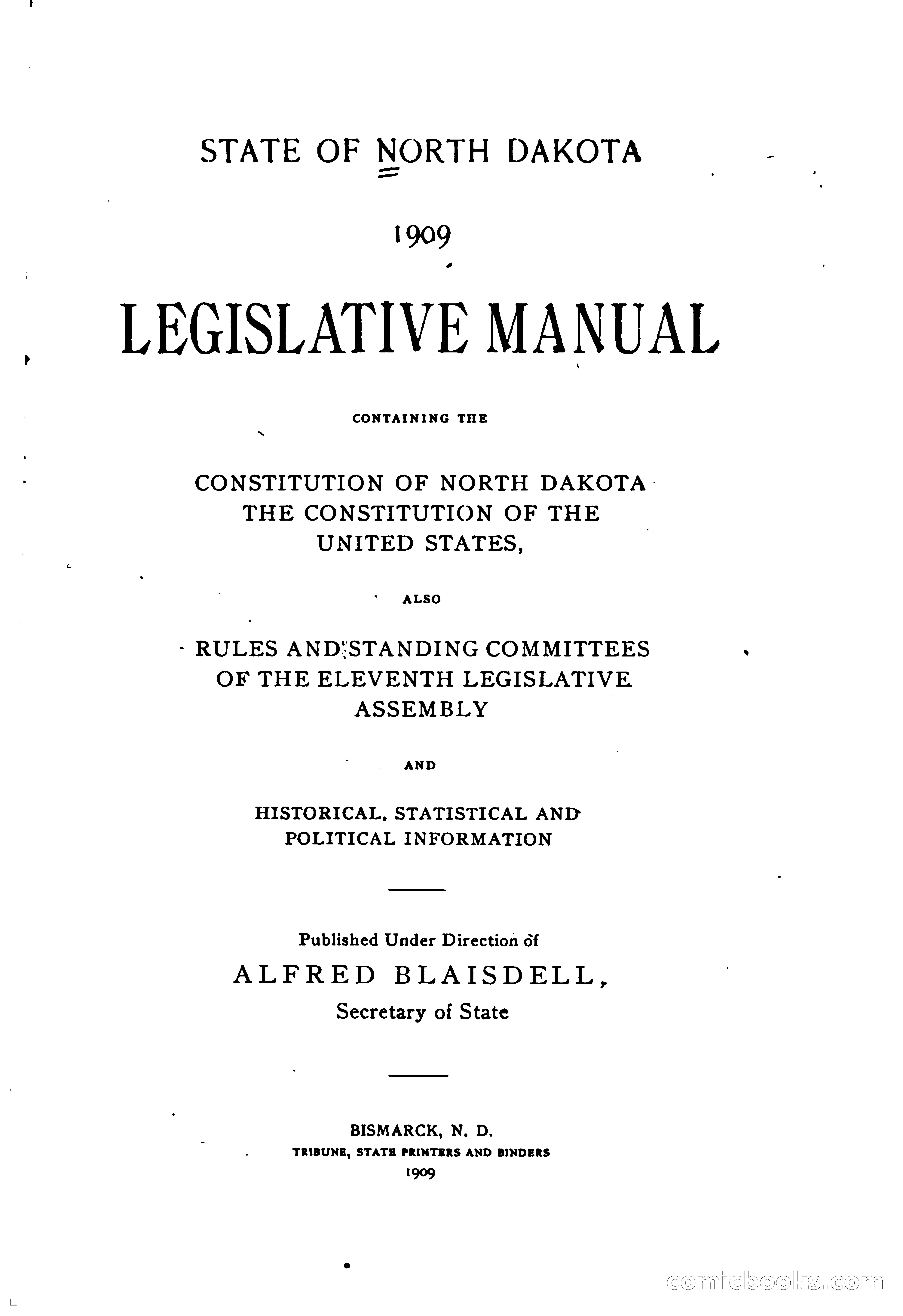 North Dakota Blue Book