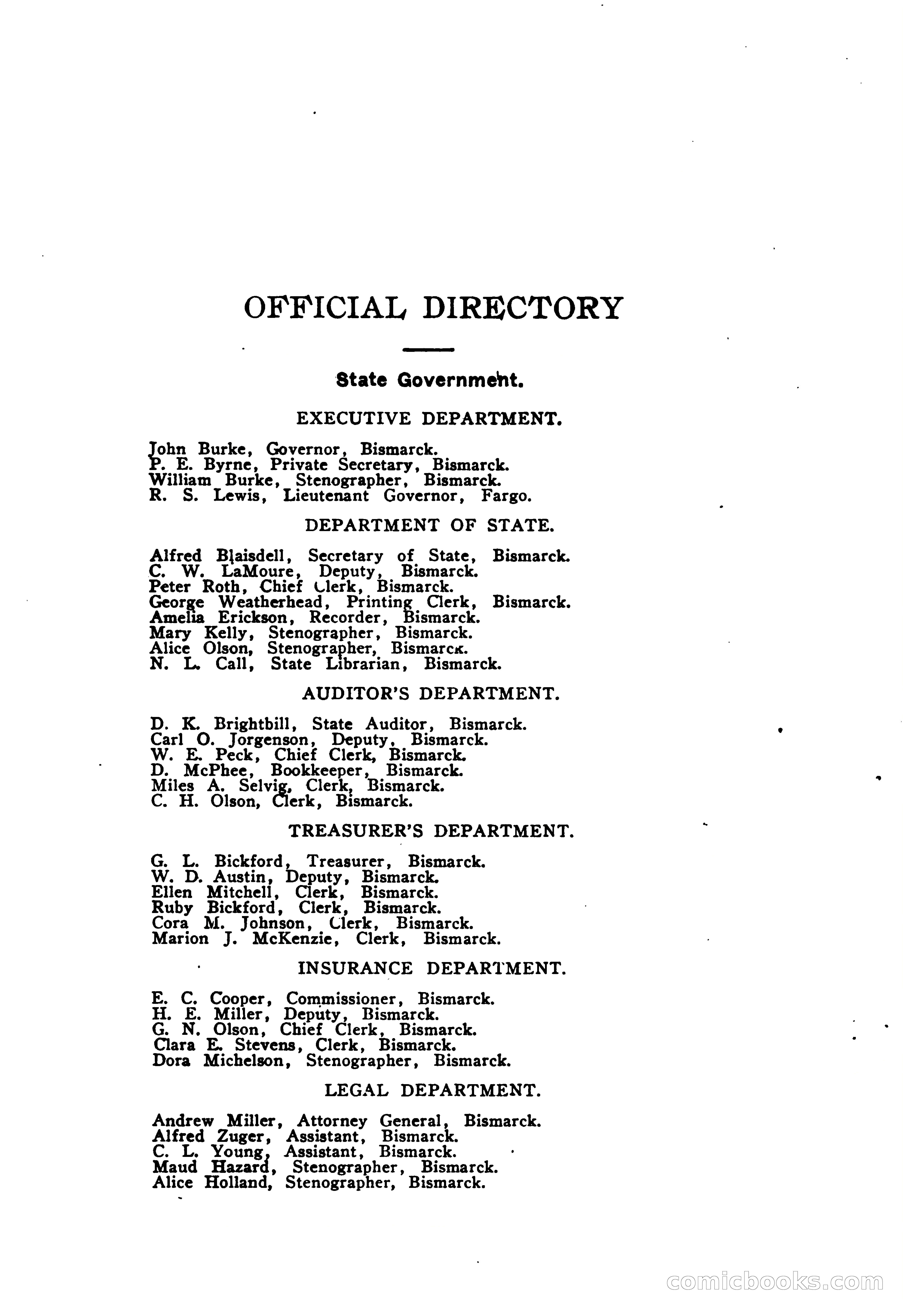 North Dakota Blue Book — page 12 of 395