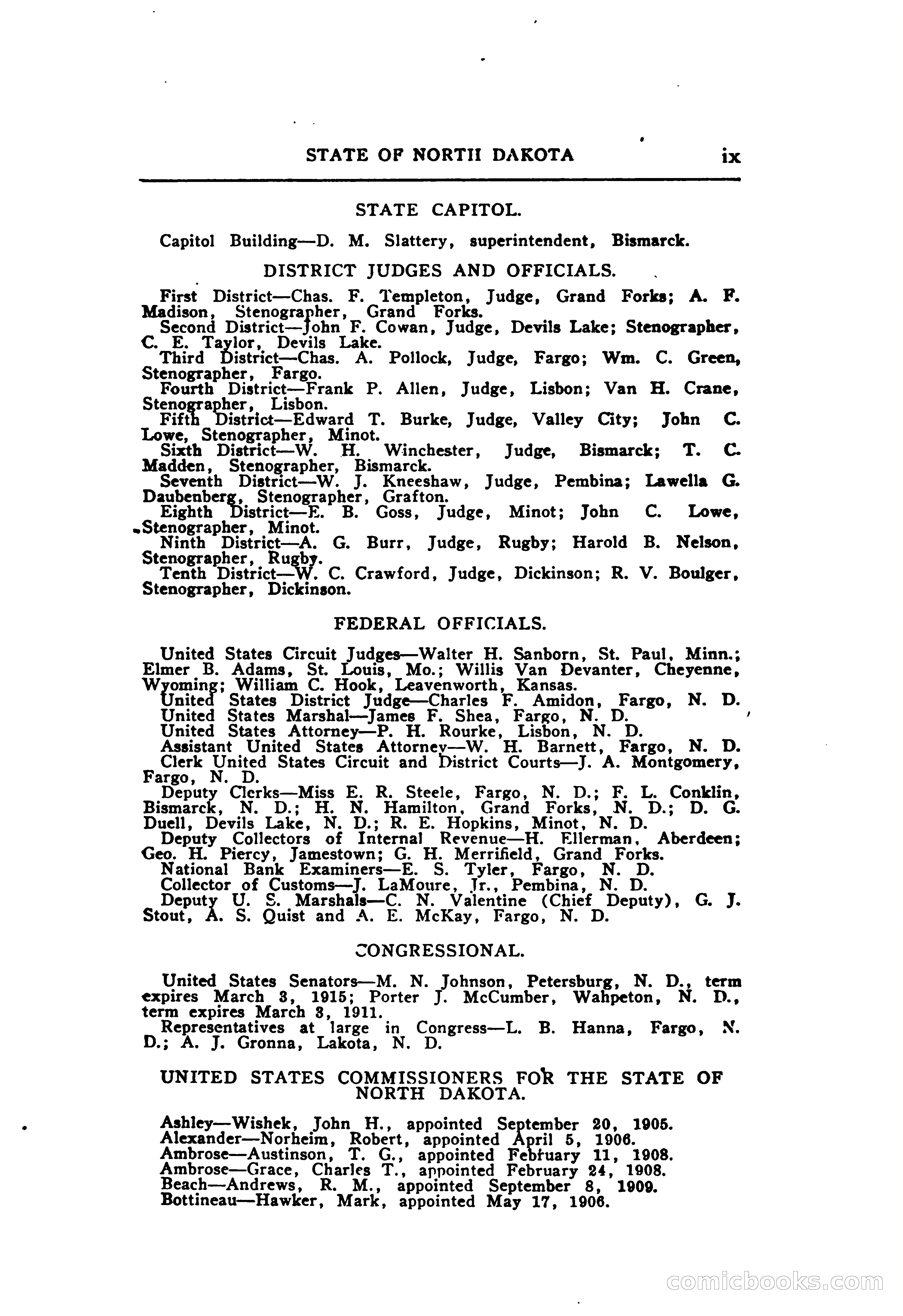 North Dakota Blue Book — page 14 of 395