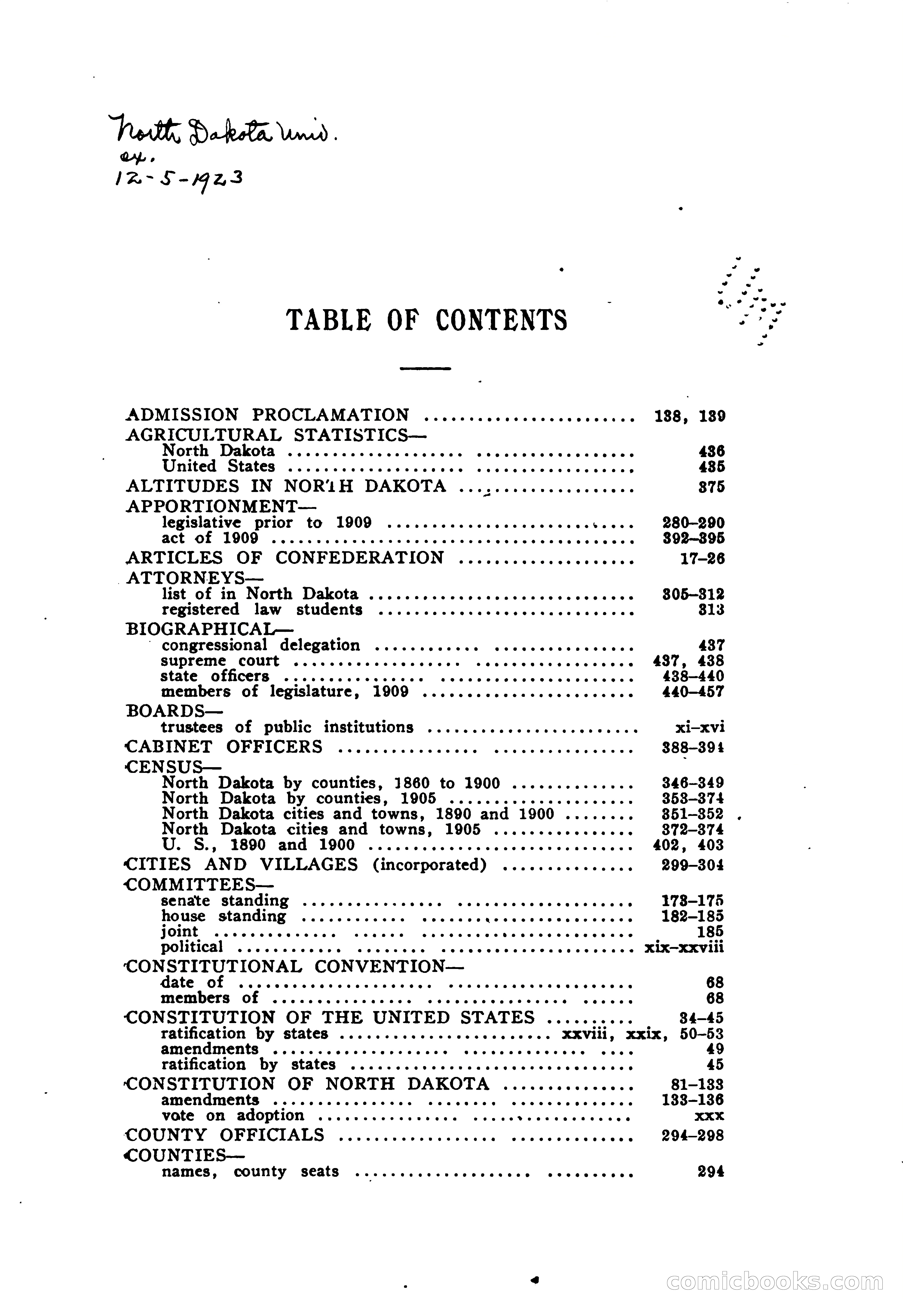 North Dakota Blue Book — page 18 of 395