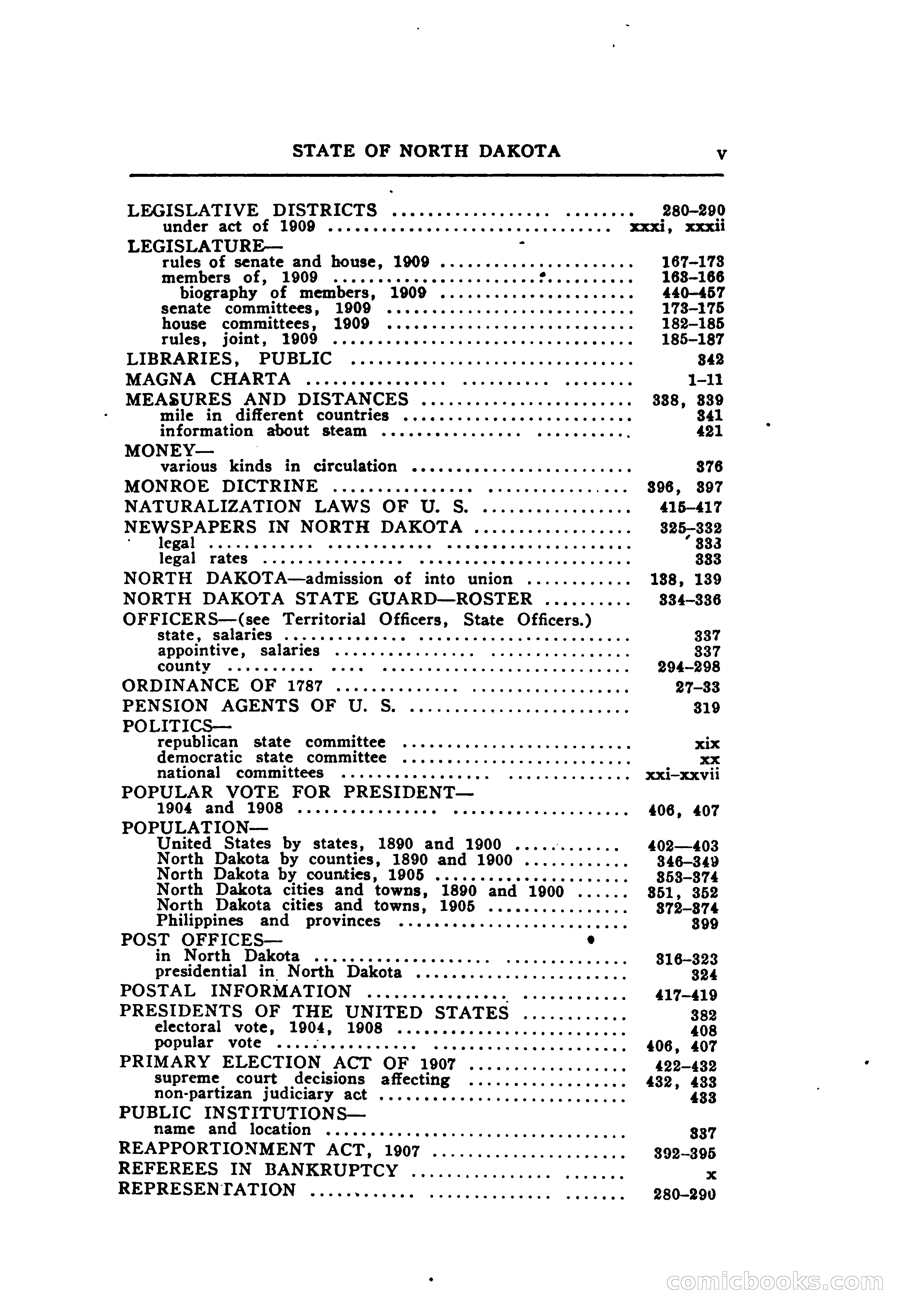 North Dakota Blue Book — page 20 of 395