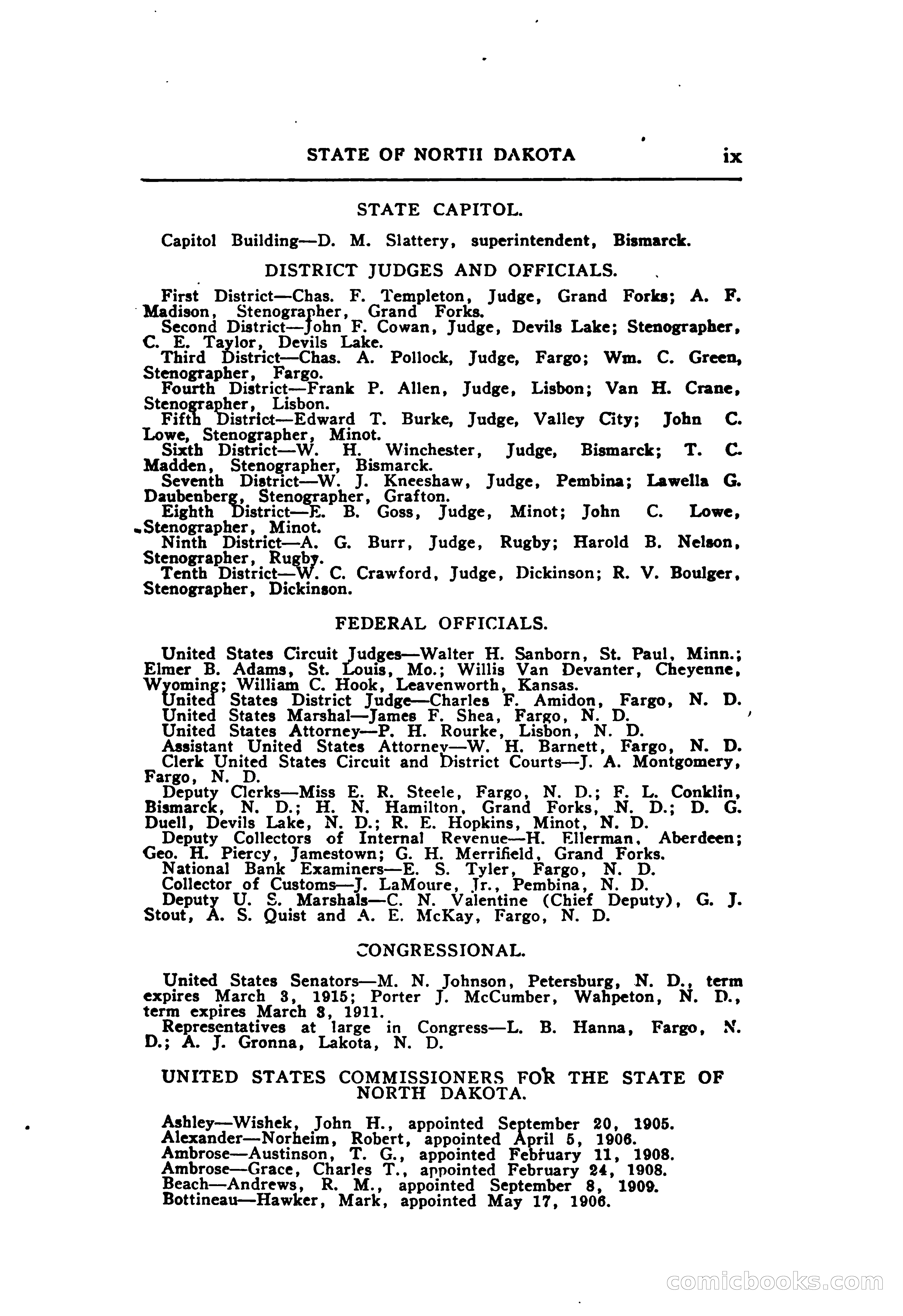 North Dakota Blue Book — page 24 of 395