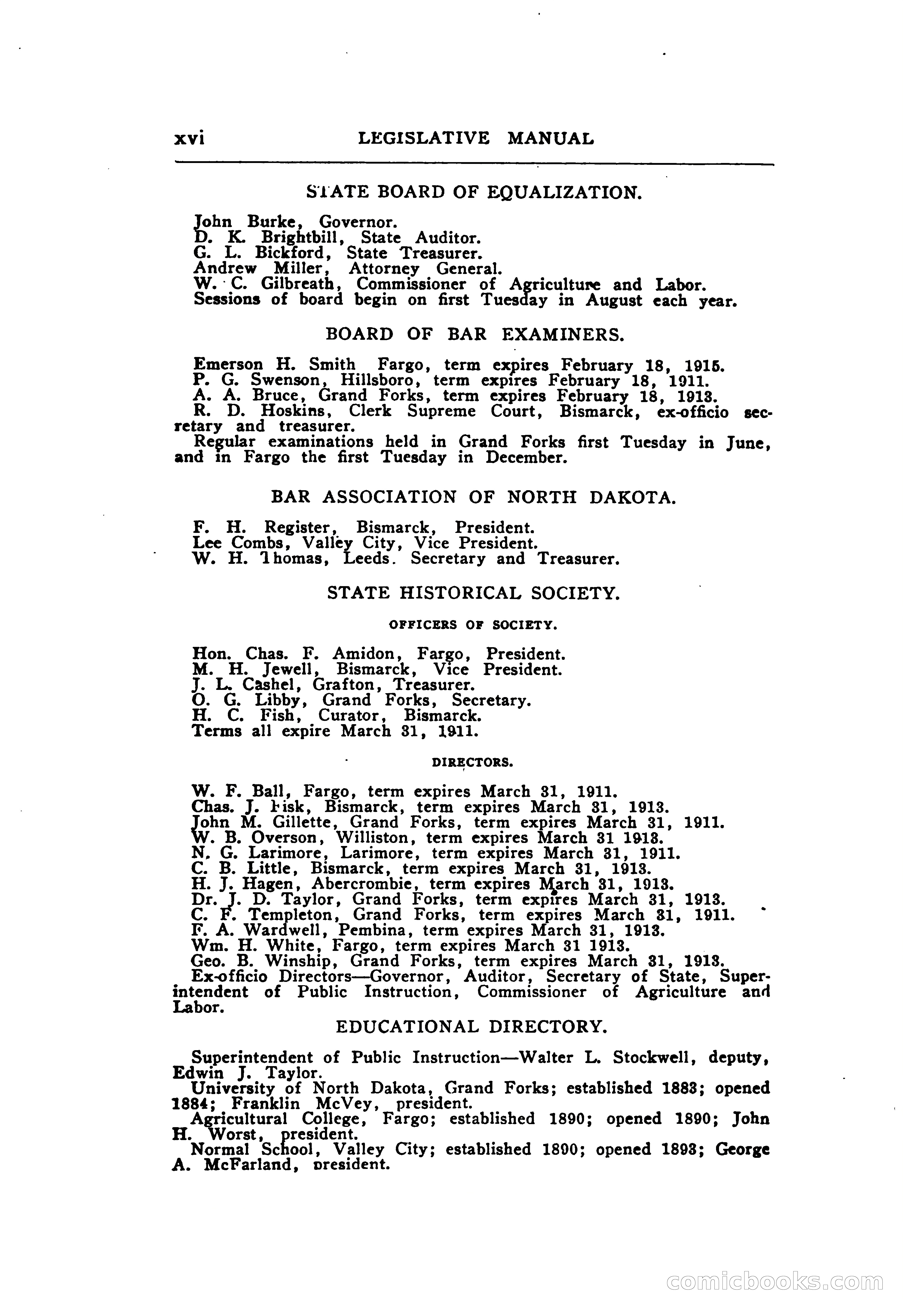 North Dakota Blue Book — page 31 of 395