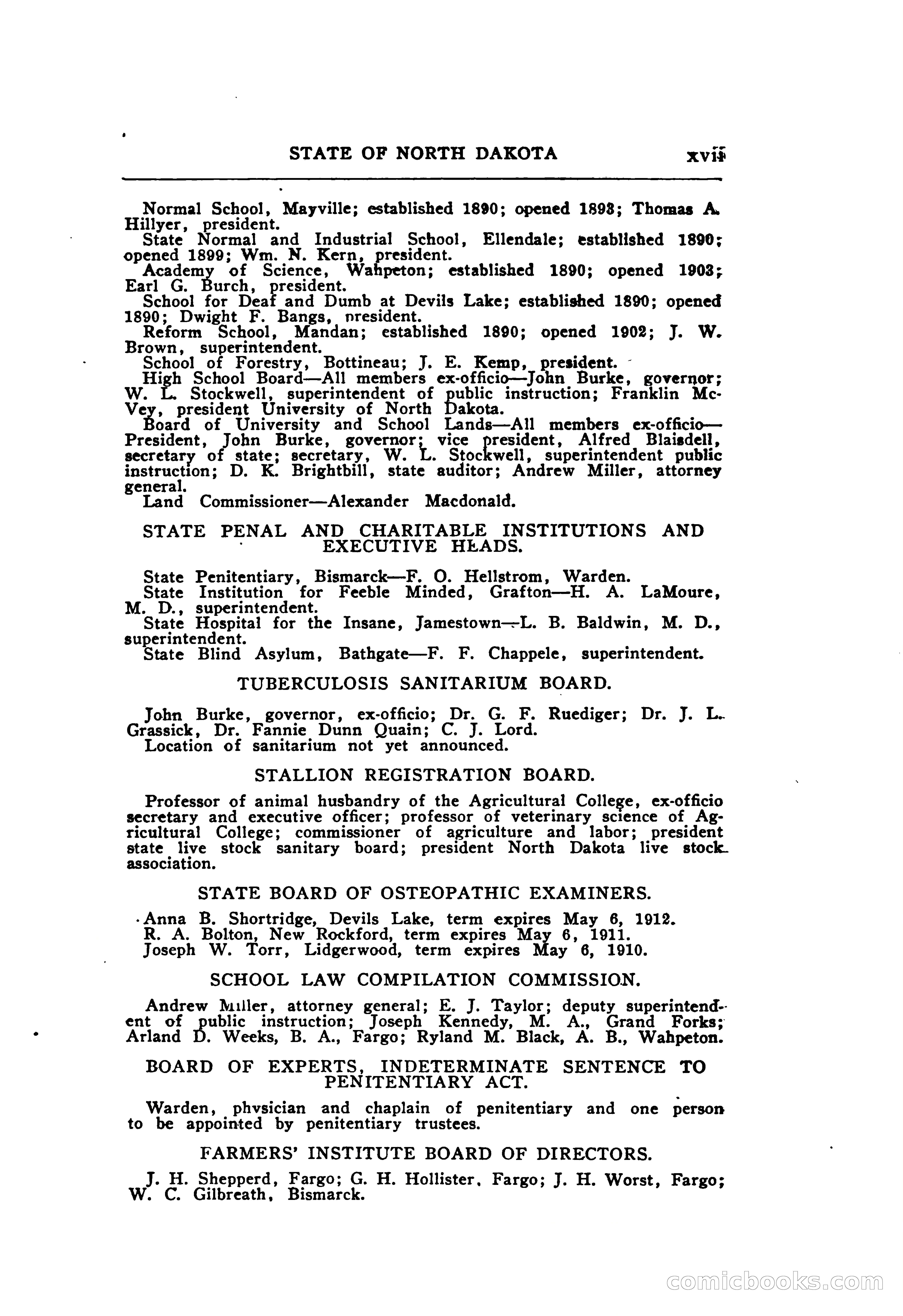 North Dakota Blue Book — page 32 of 395