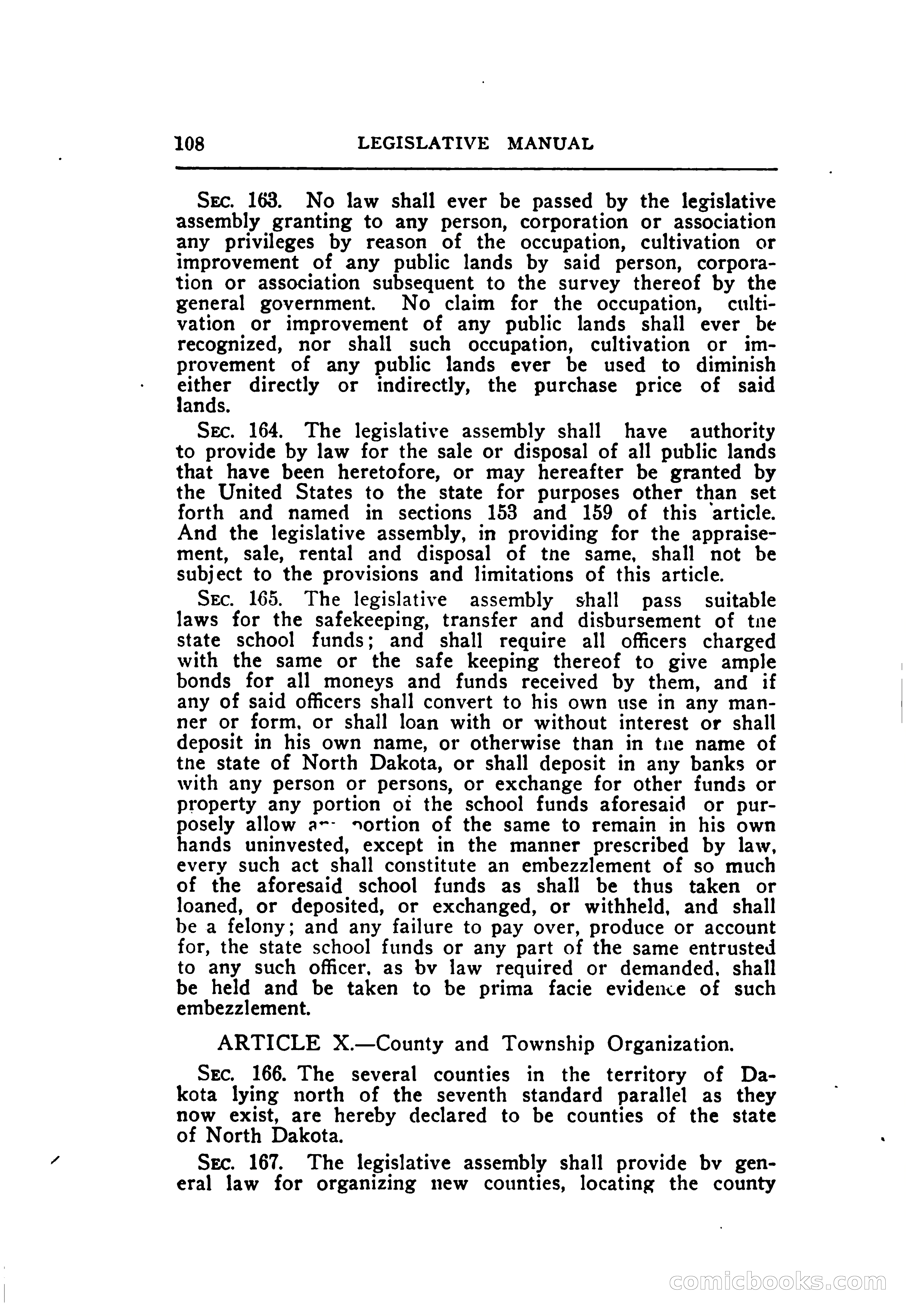North Dakota Blue Book — page 169 of 395