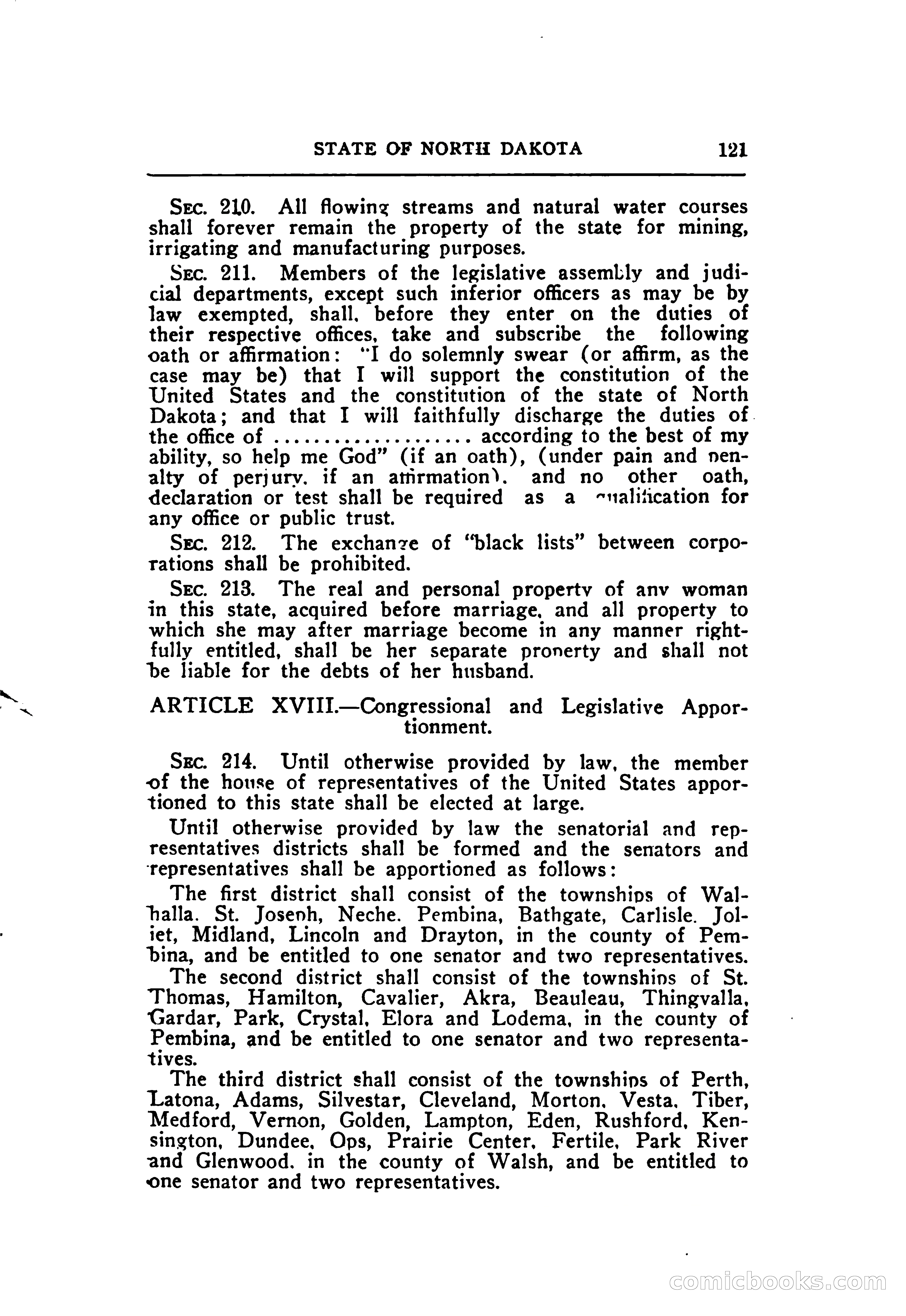 North Dakota Blue Book — page 182 of 395