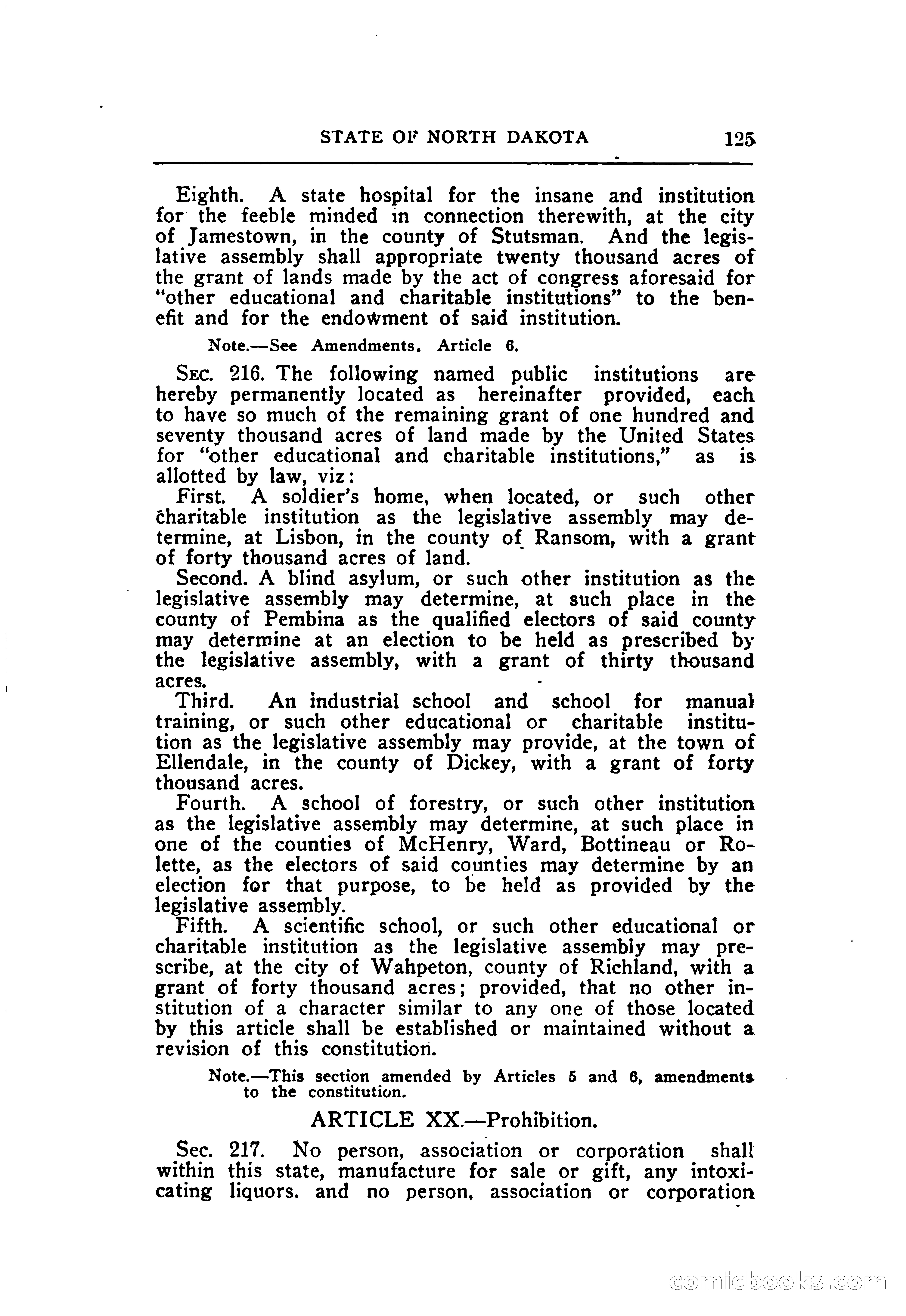 North Dakota Blue Book — page 186 of 395