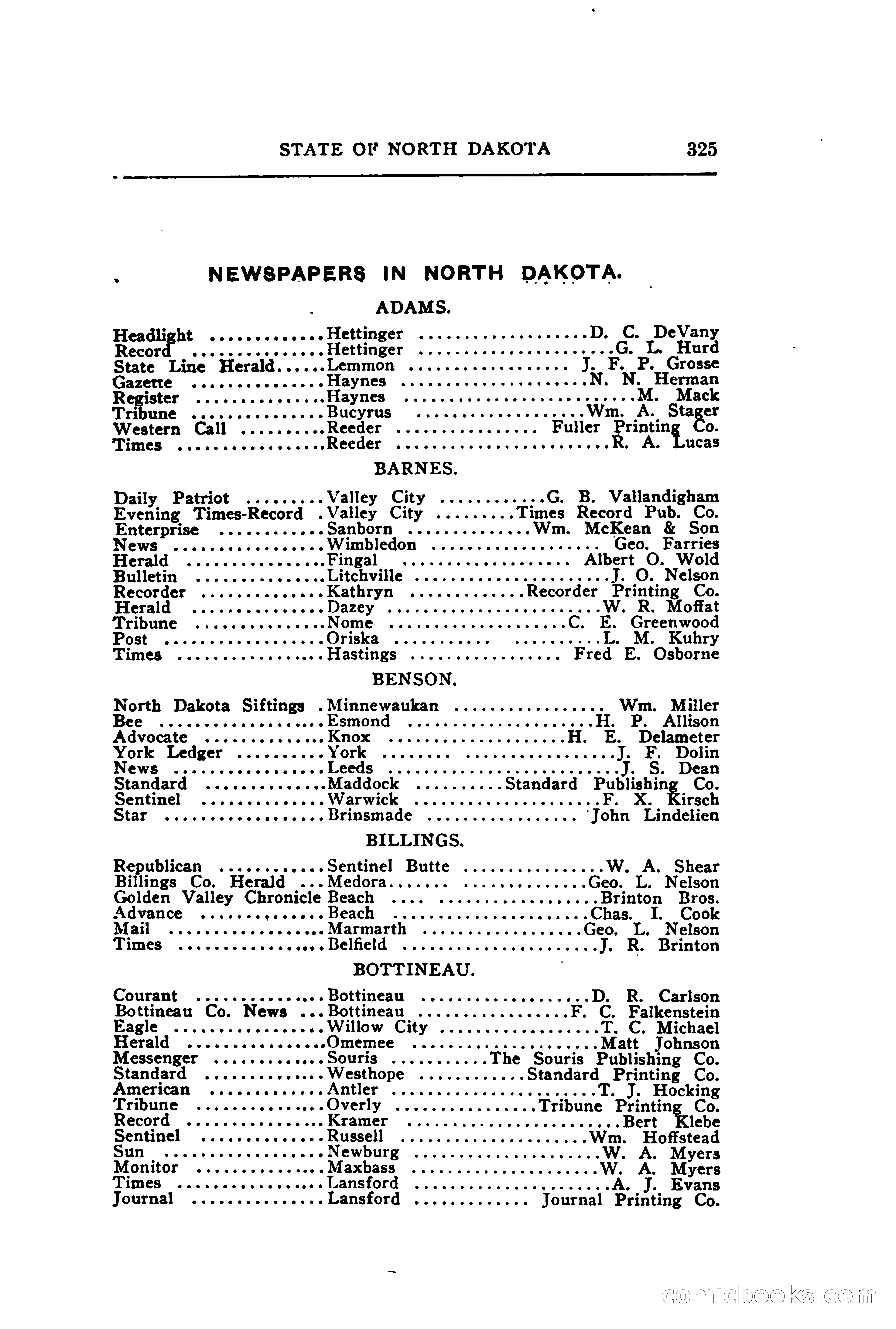 North Dakota Blue Book — page 390 of 395