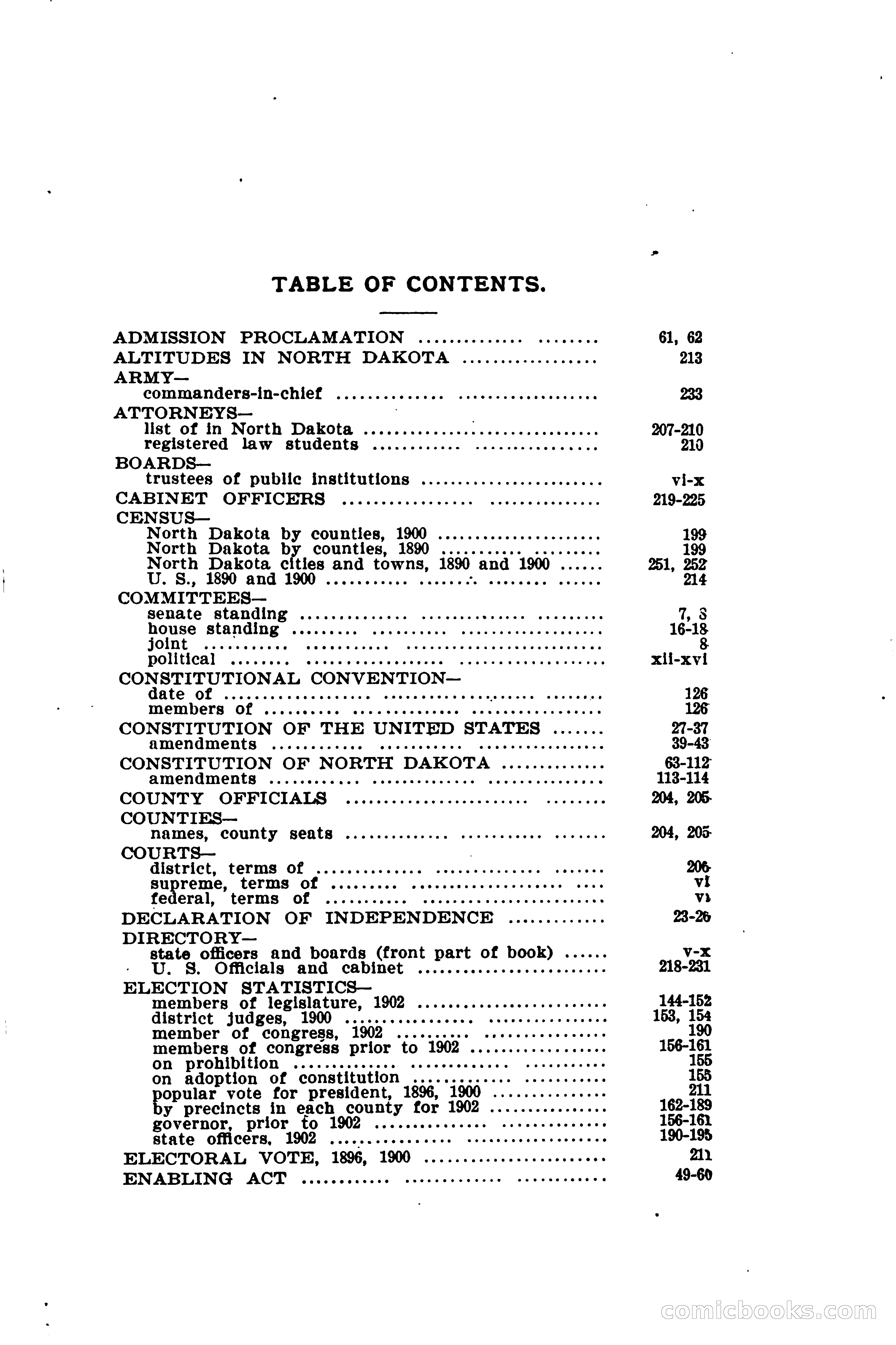 North Dakota Blue Book — page 10 of 281
