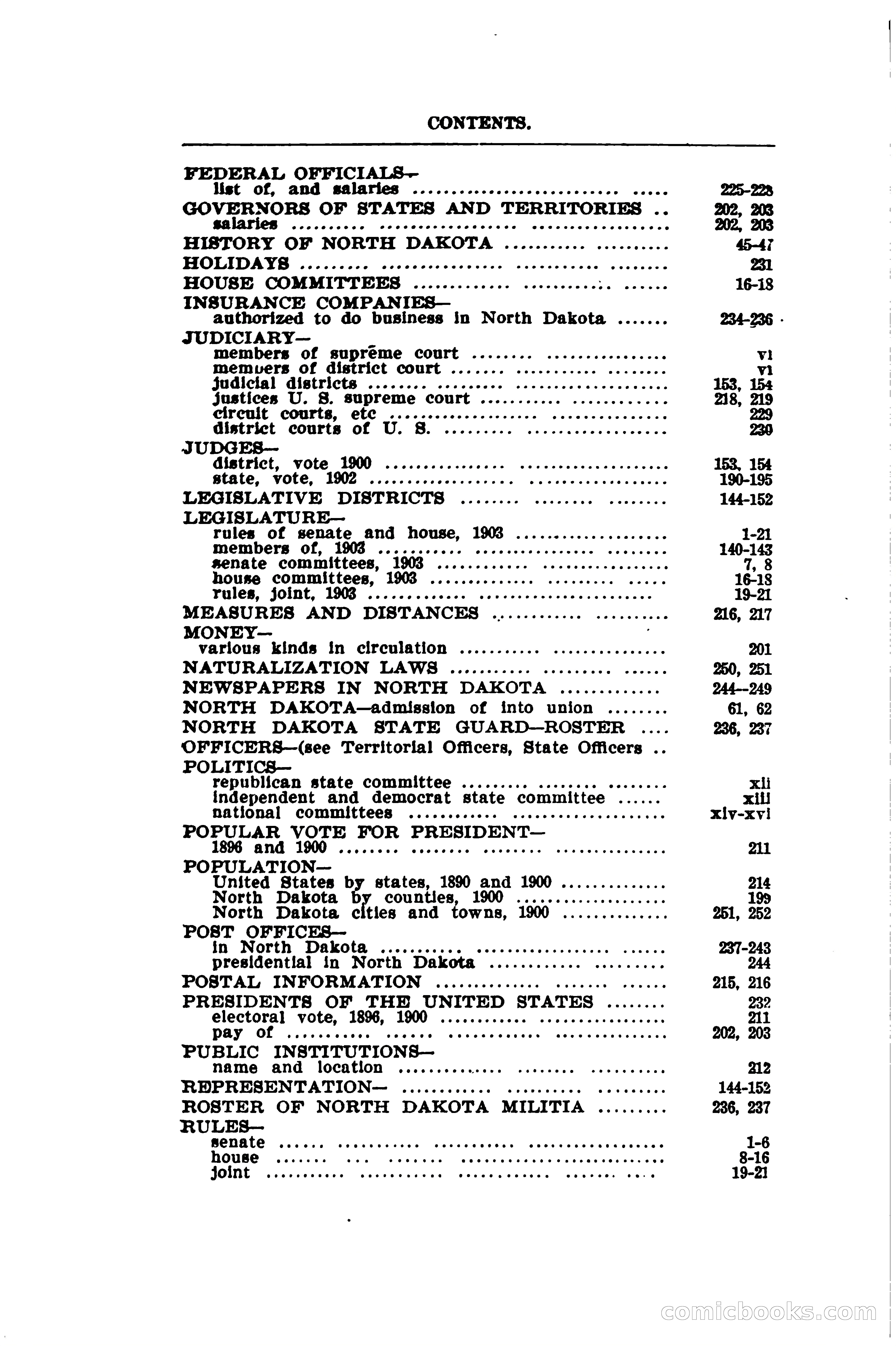 North Dakota Blue Book — page 11 of 281