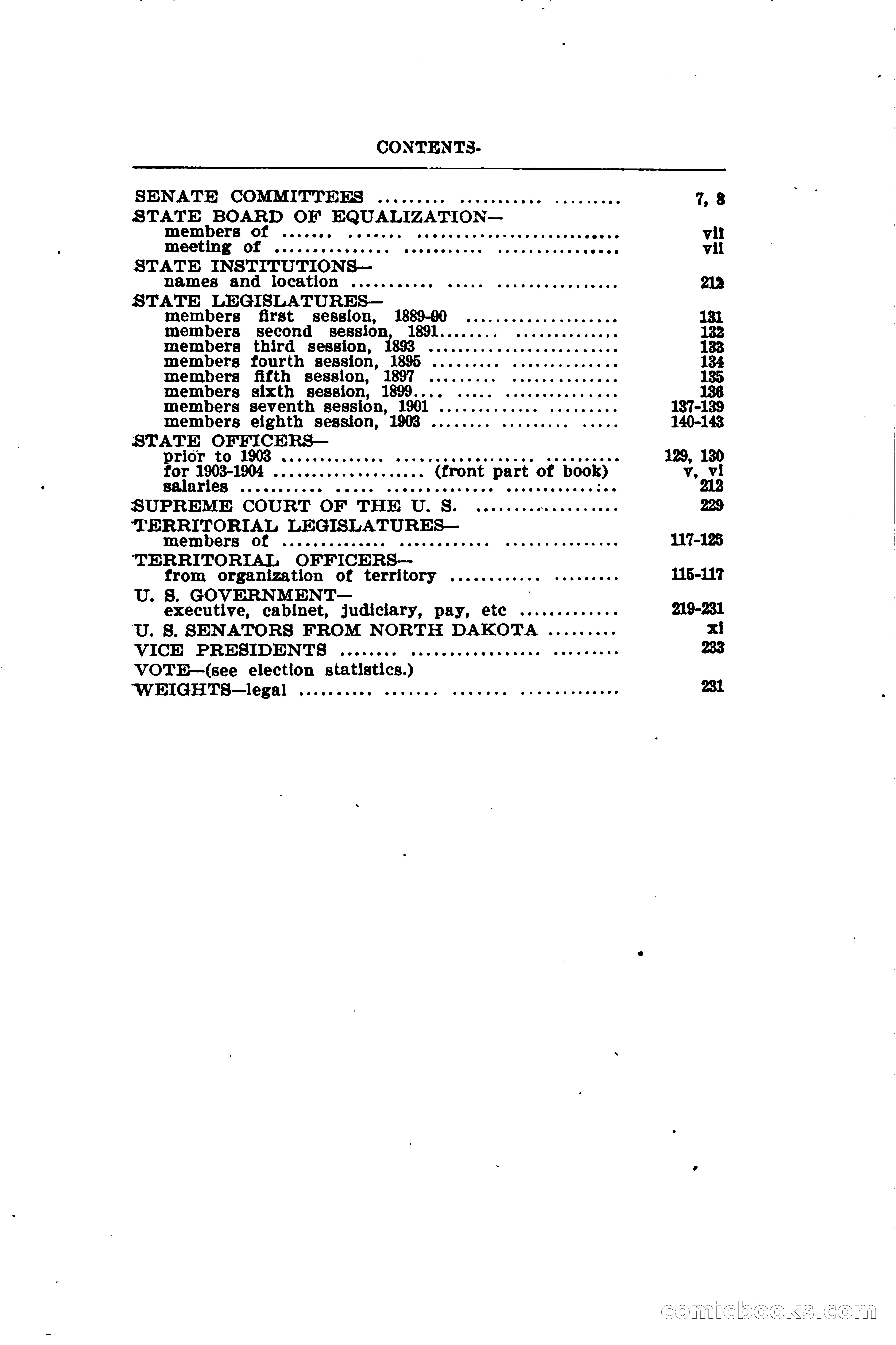 North Dakota Blue Book — page 12 of 281