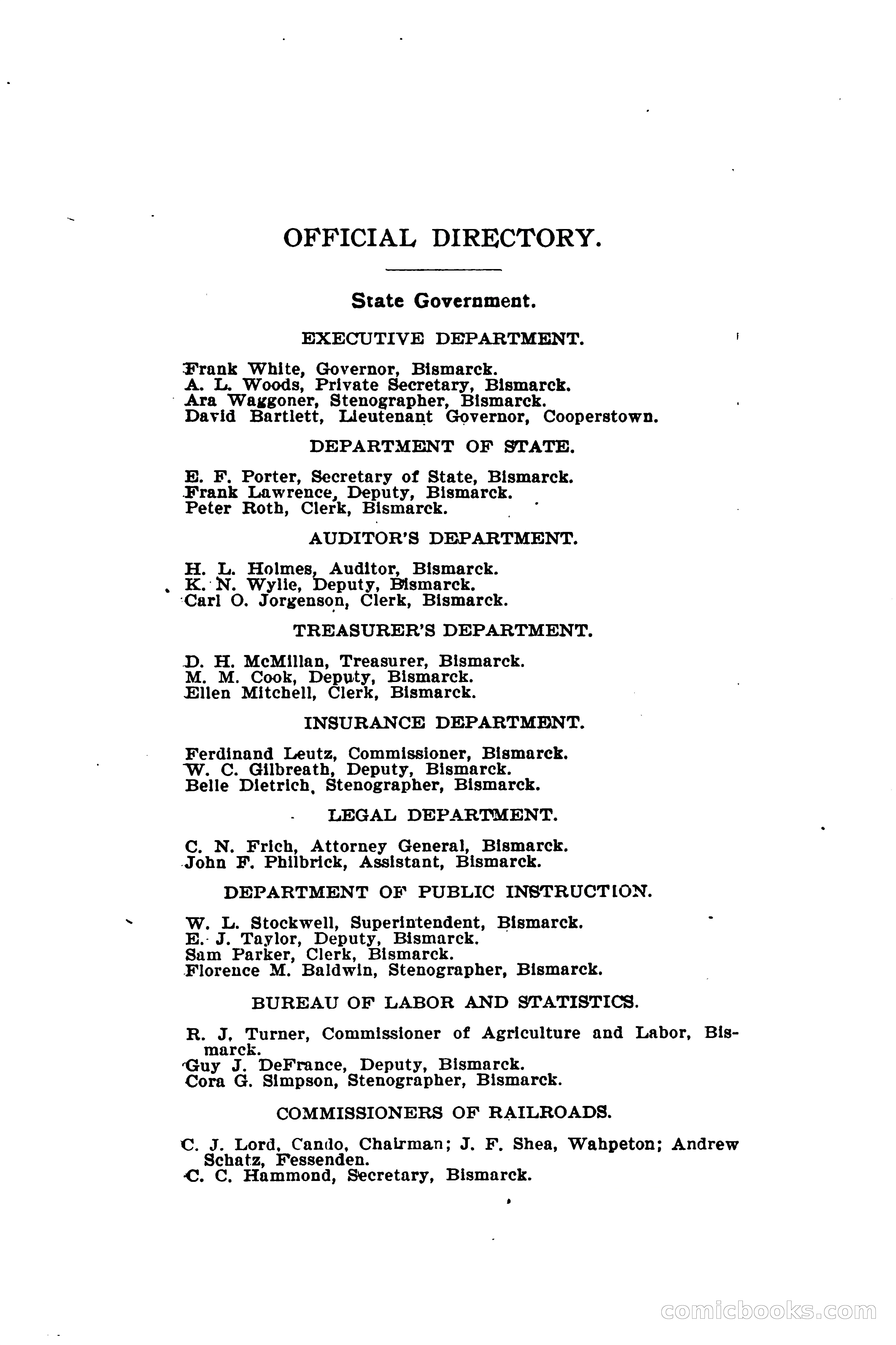 North Dakota Blue Book — page 14 of 281