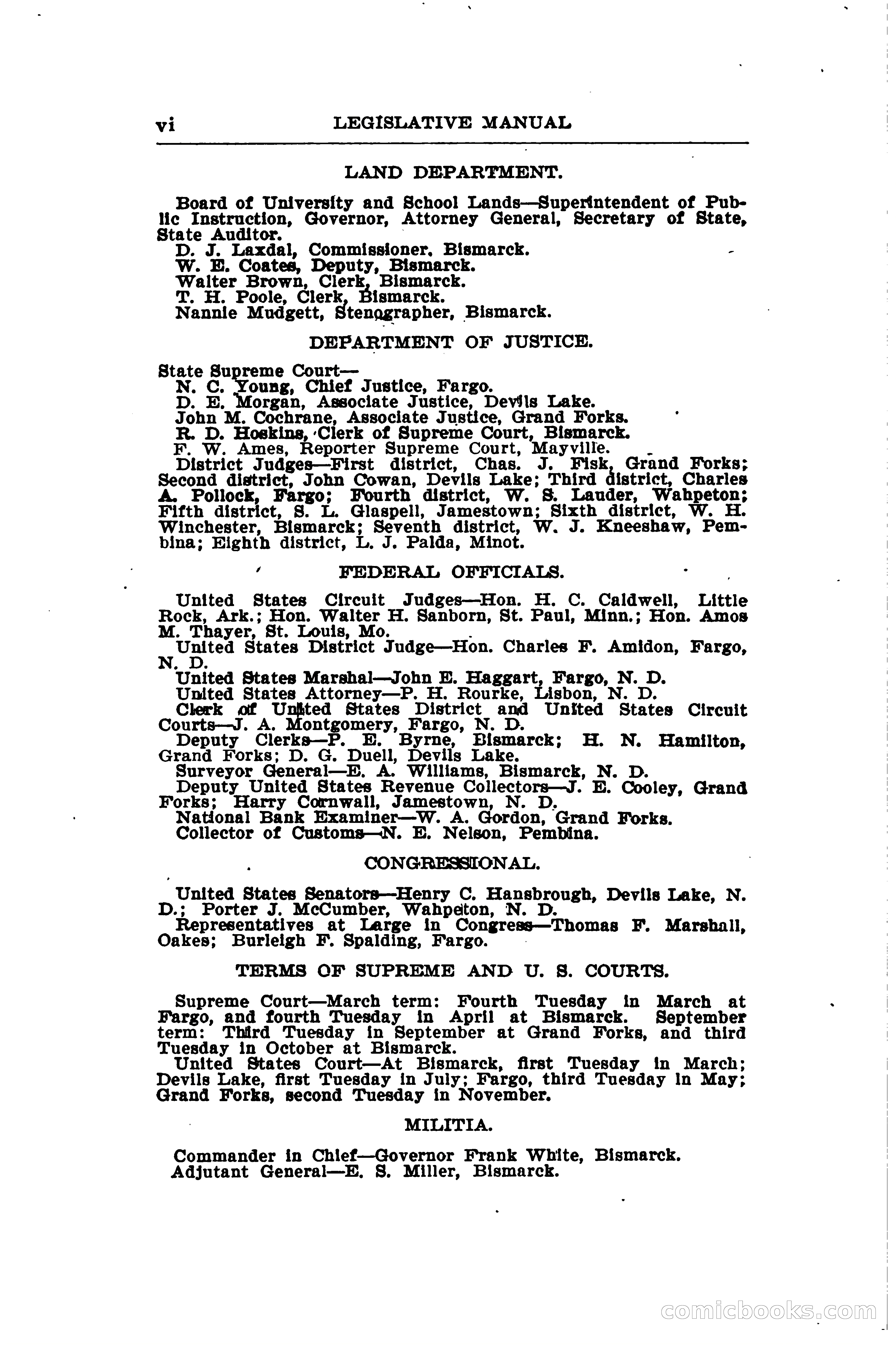 North Dakota Blue Book — page 15 of 281