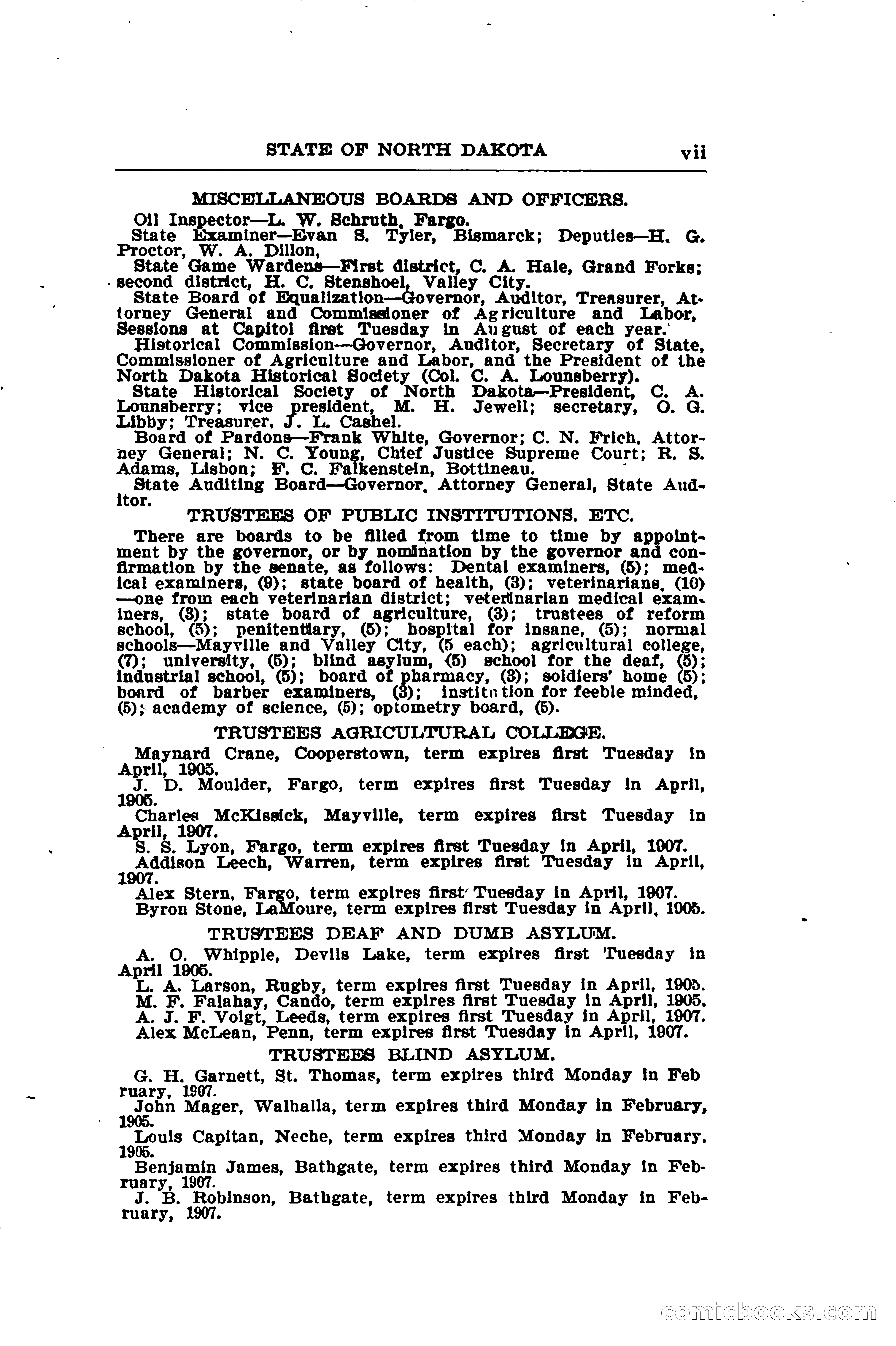 North Dakota Blue Book — page 16 of 281