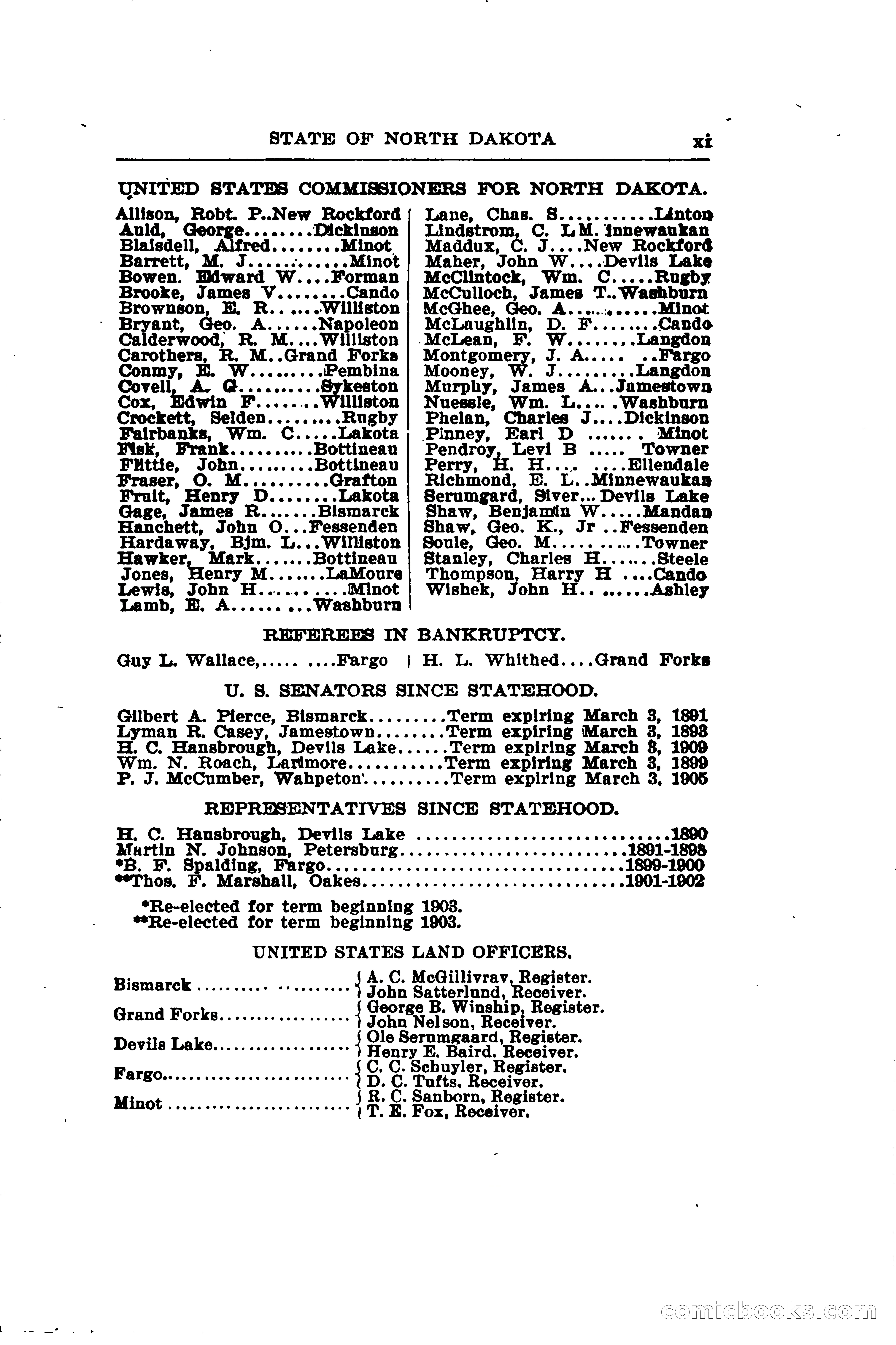 North Dakota Blue Book — page 20 of 281