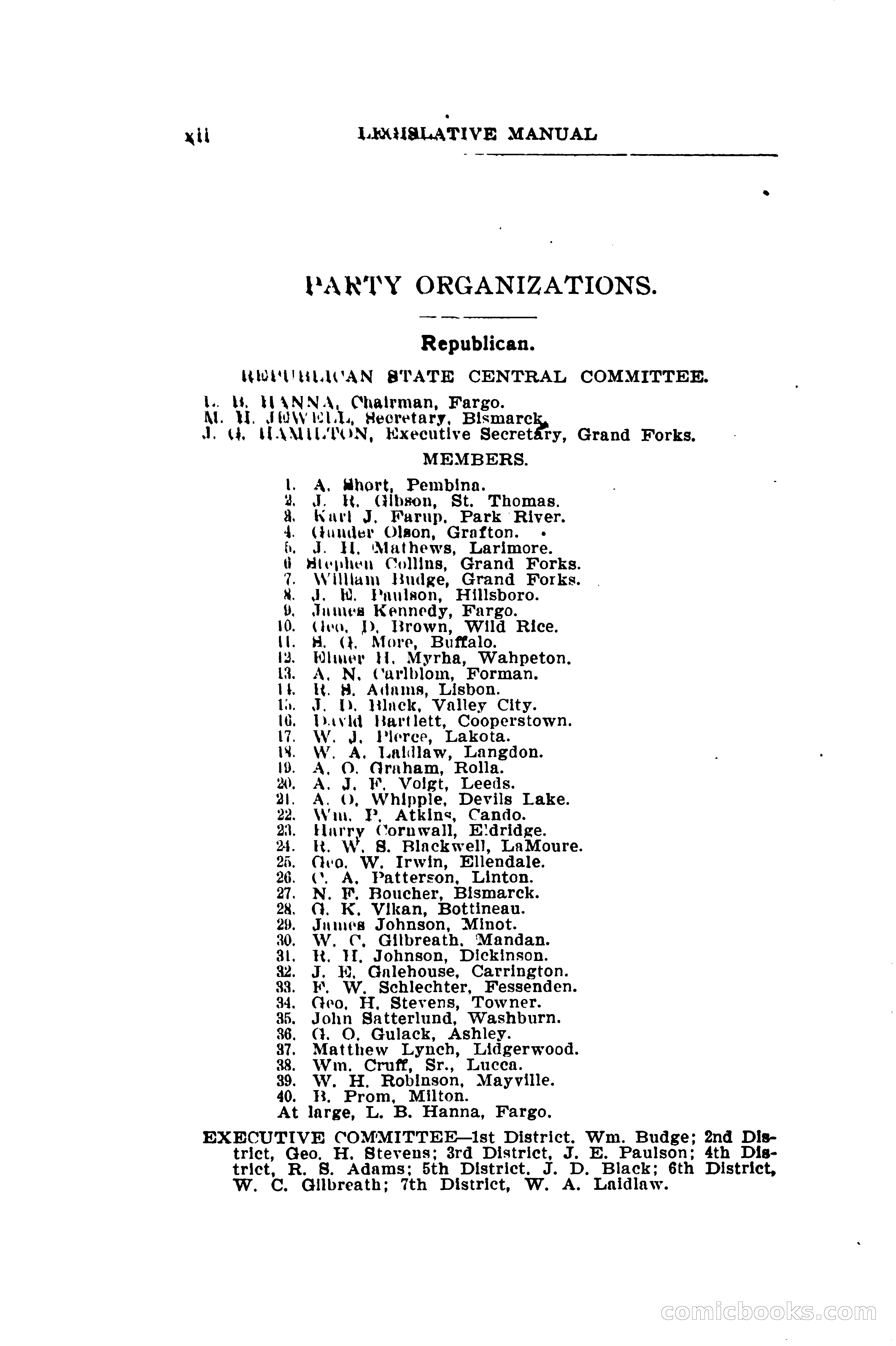 North Dakota Blue Book — page 21 of 281