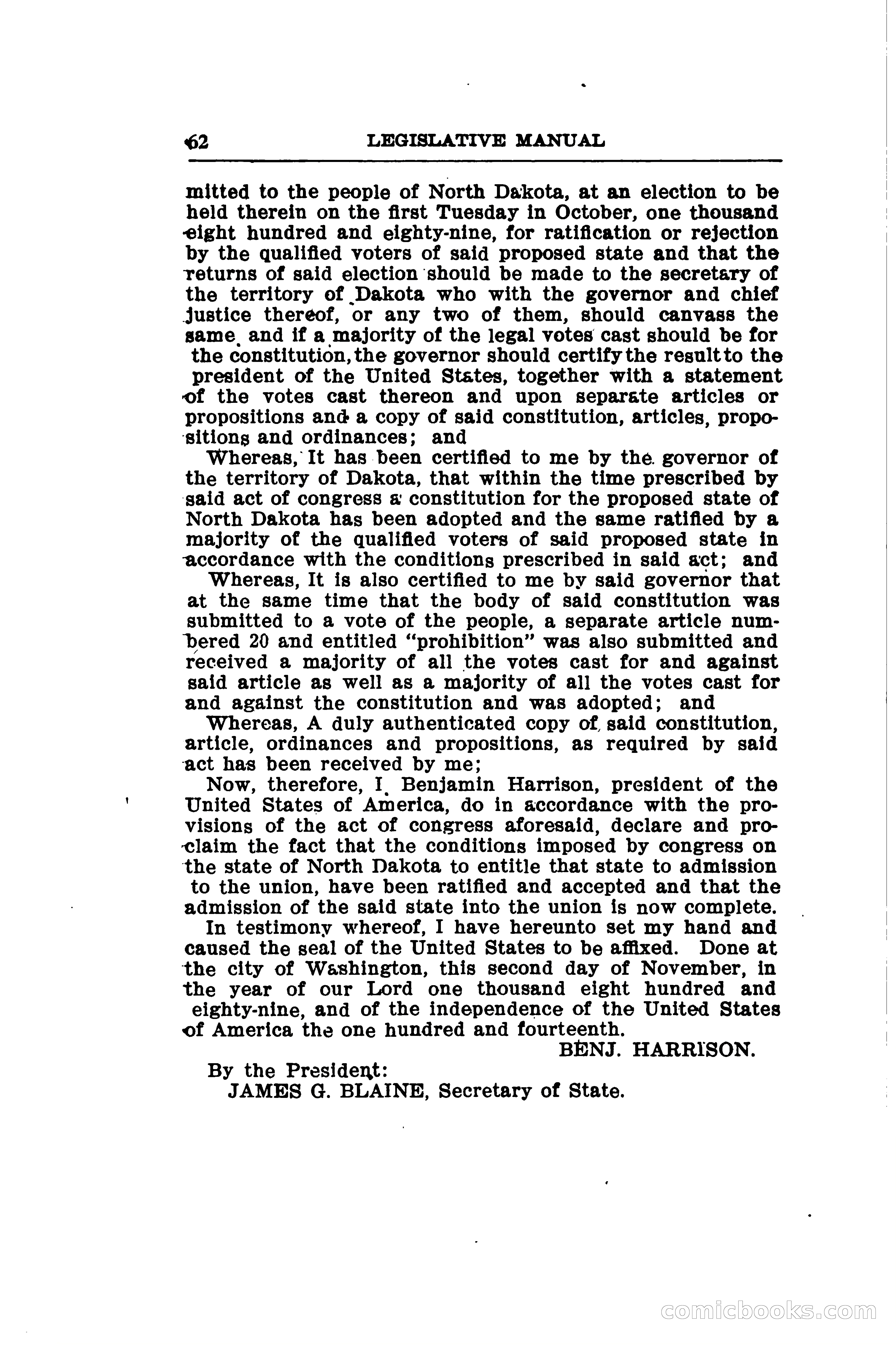 North Dakota Blue Book — page 87 of 281