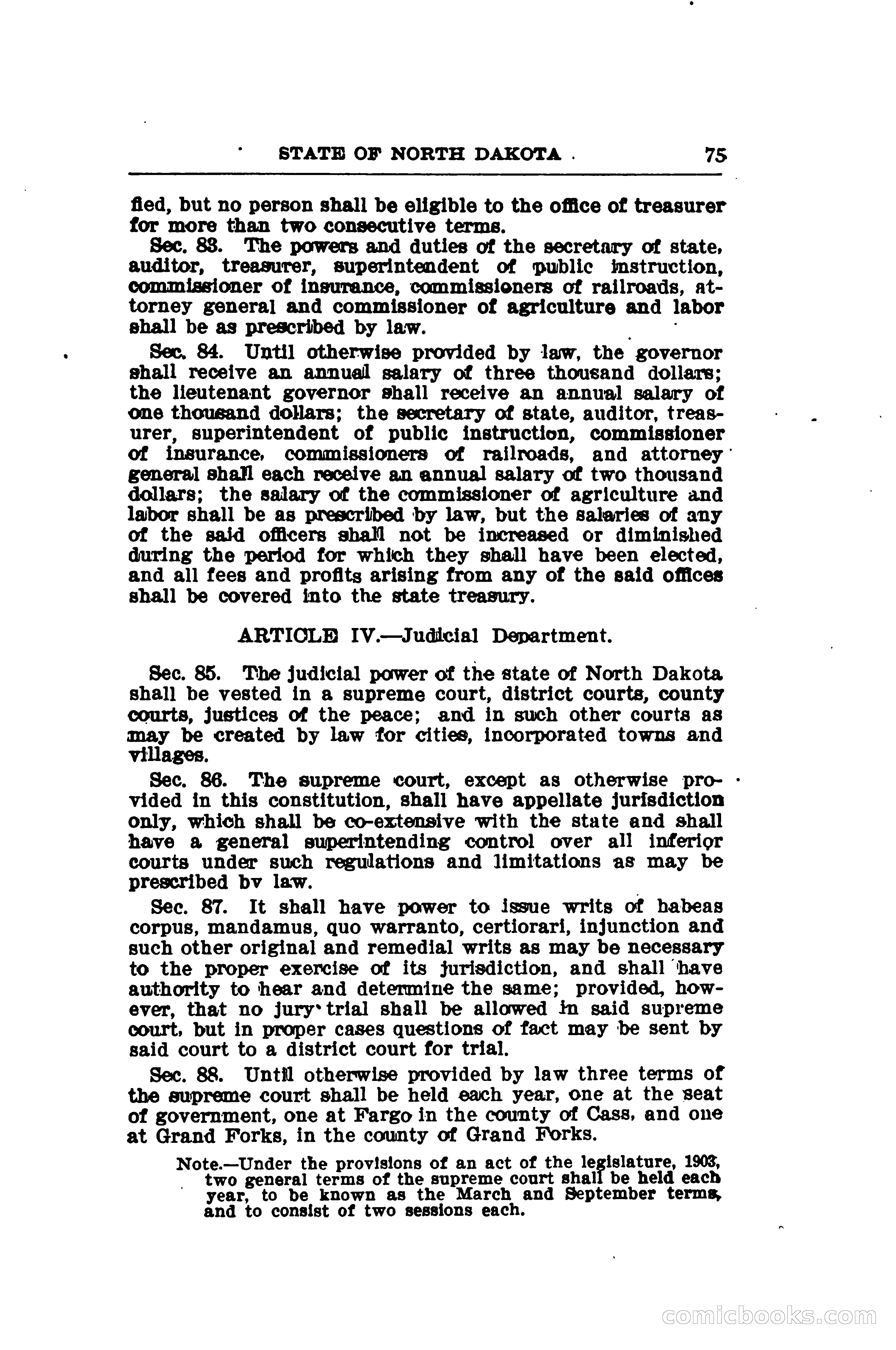 North Dakota Blue Book — page 100 of 281