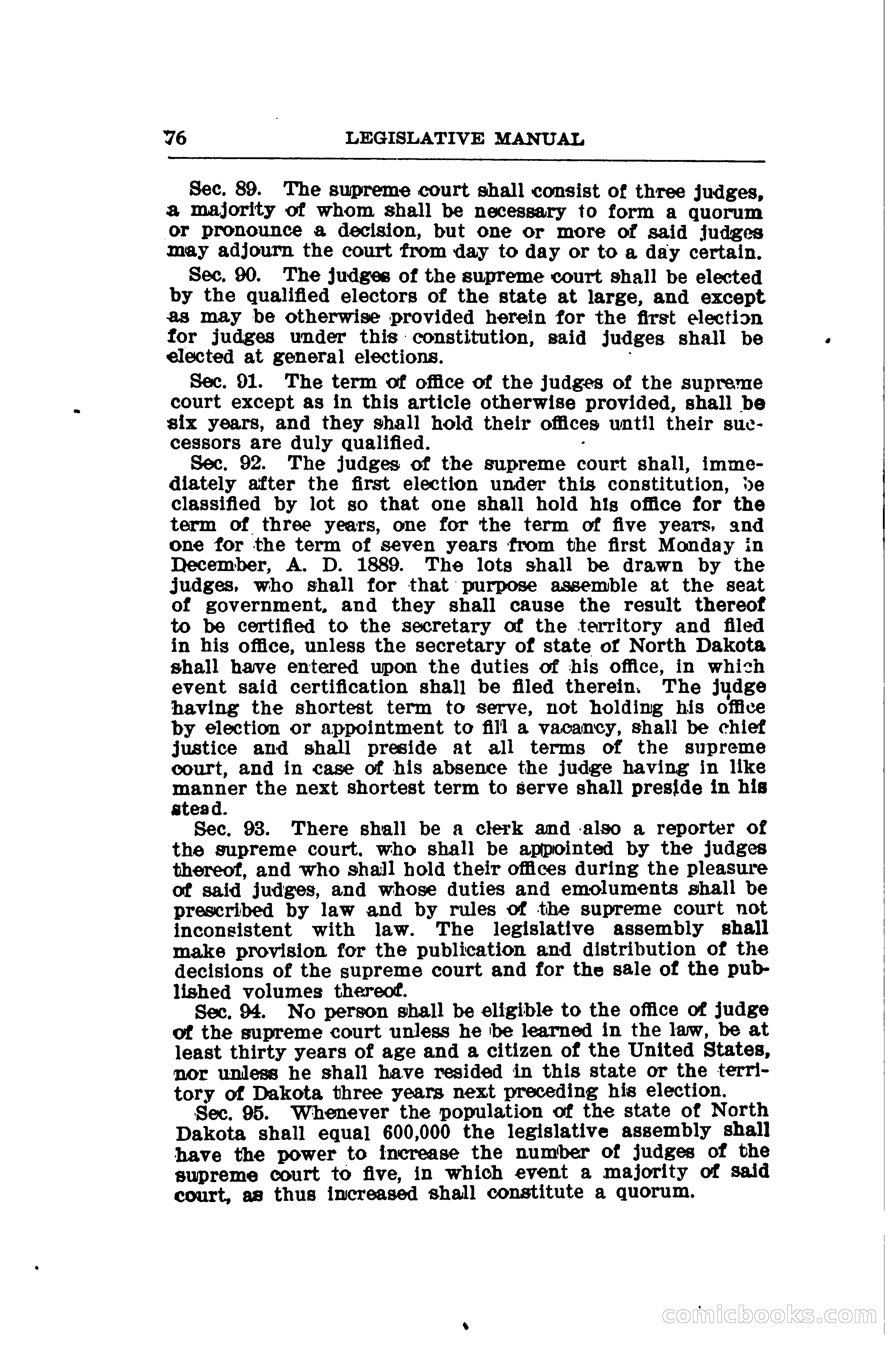 North Dakota Blue Book — page 101 of 281