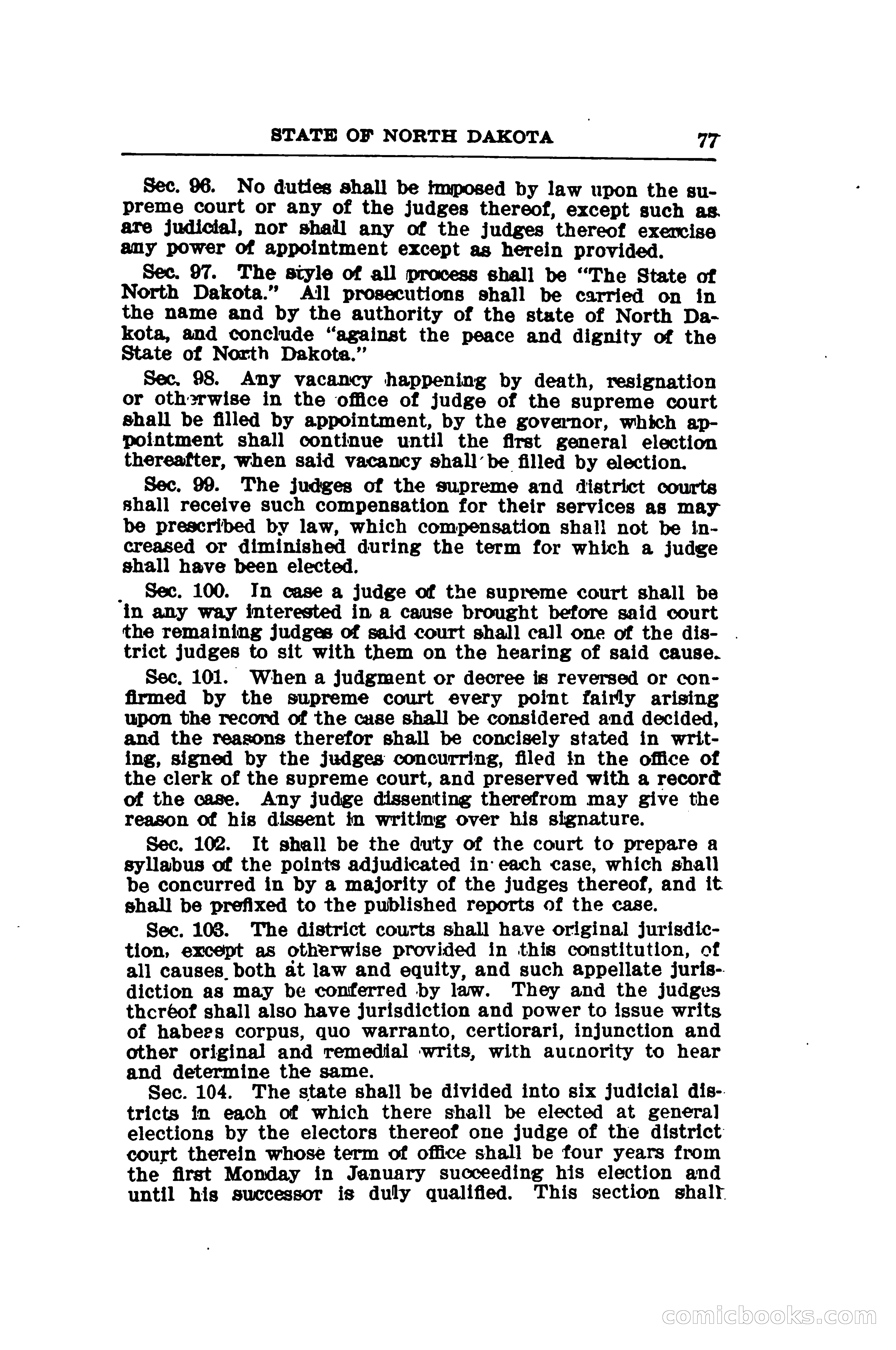 North Dakota Blue Book — page 102 of 281