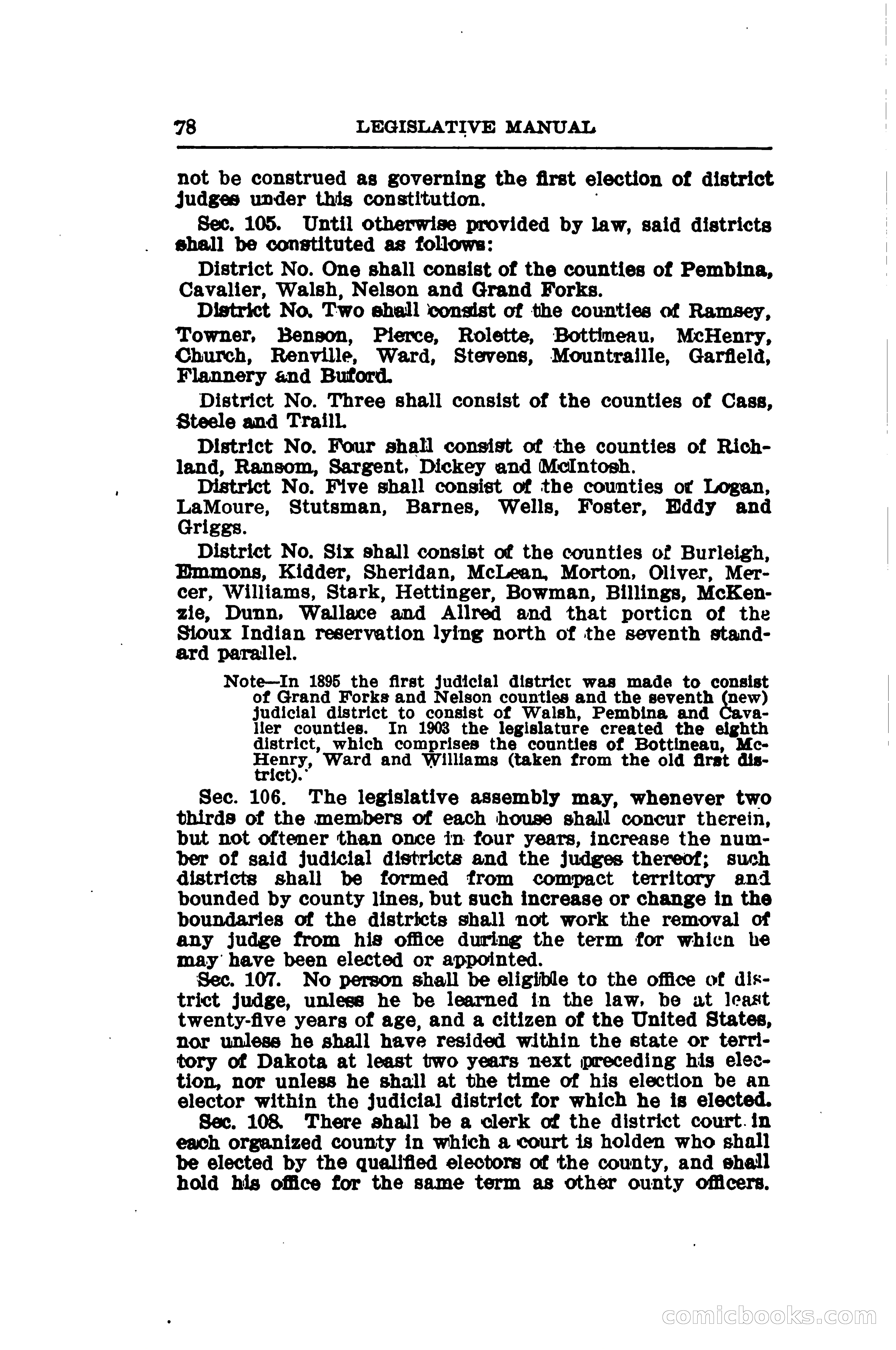North Dakota Blue Book — page 103 of 281