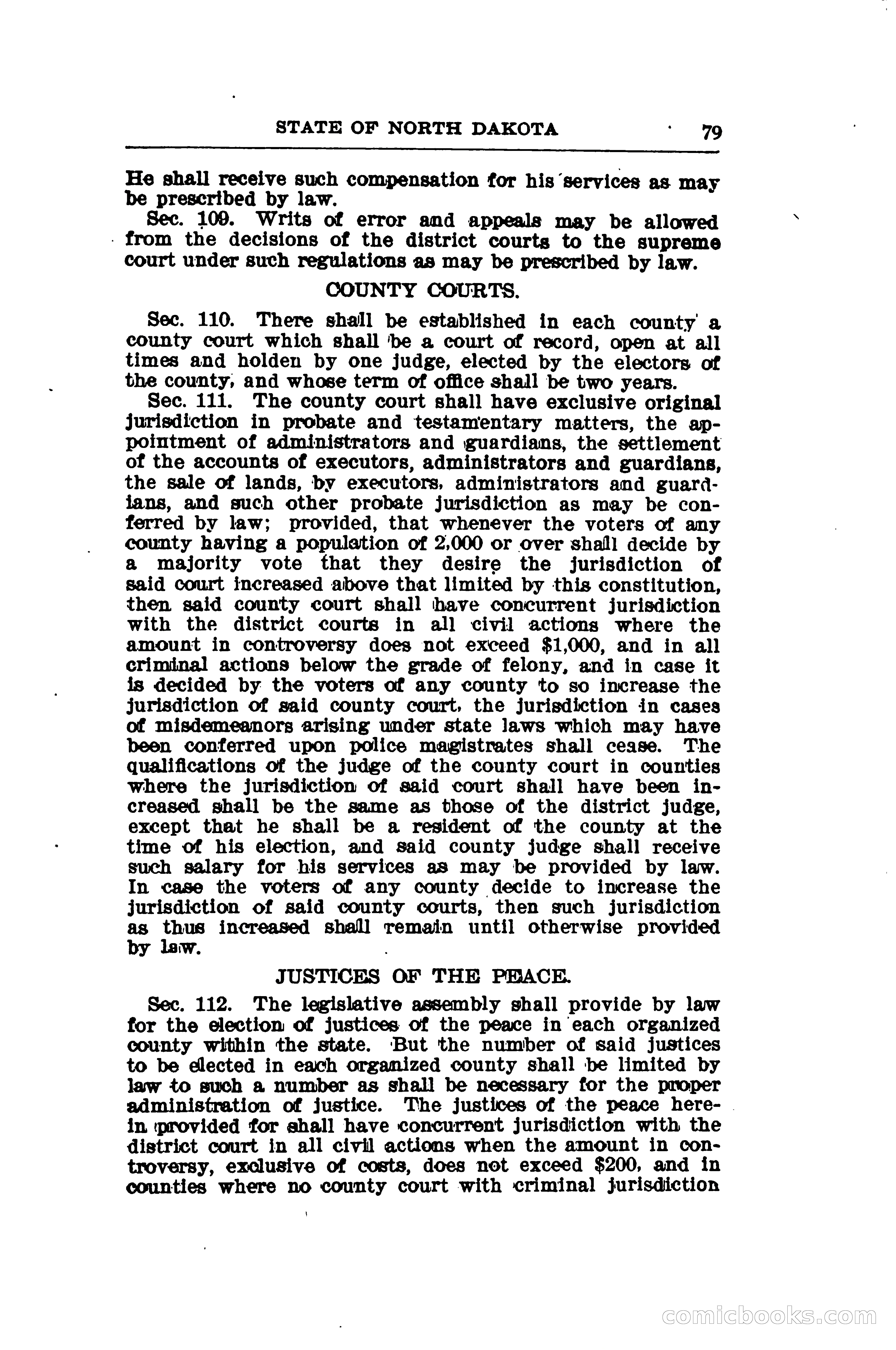 North Dakota Blue Book — page 104 of 281