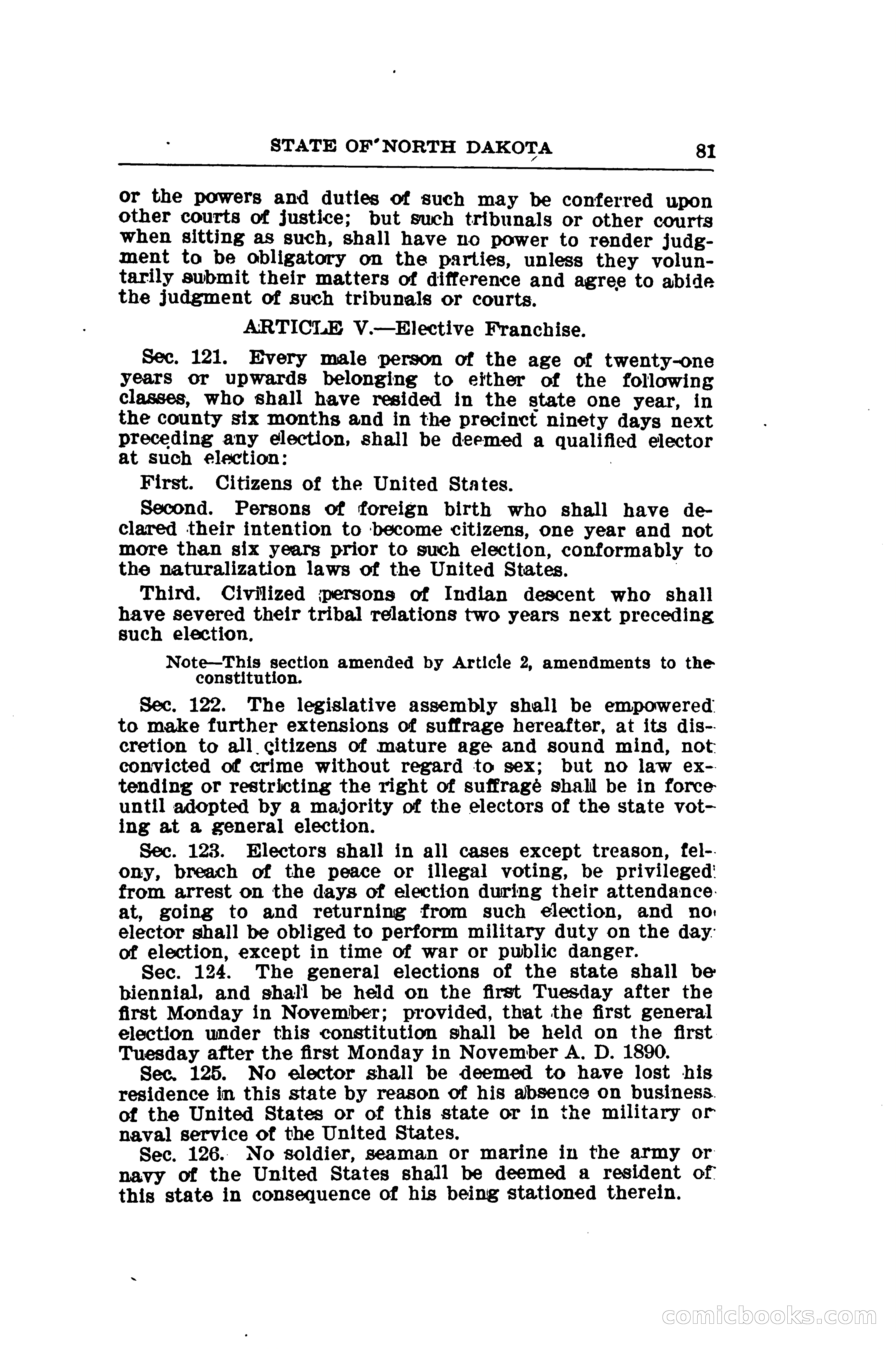 North Dakota Blue Book — page 106 of 281