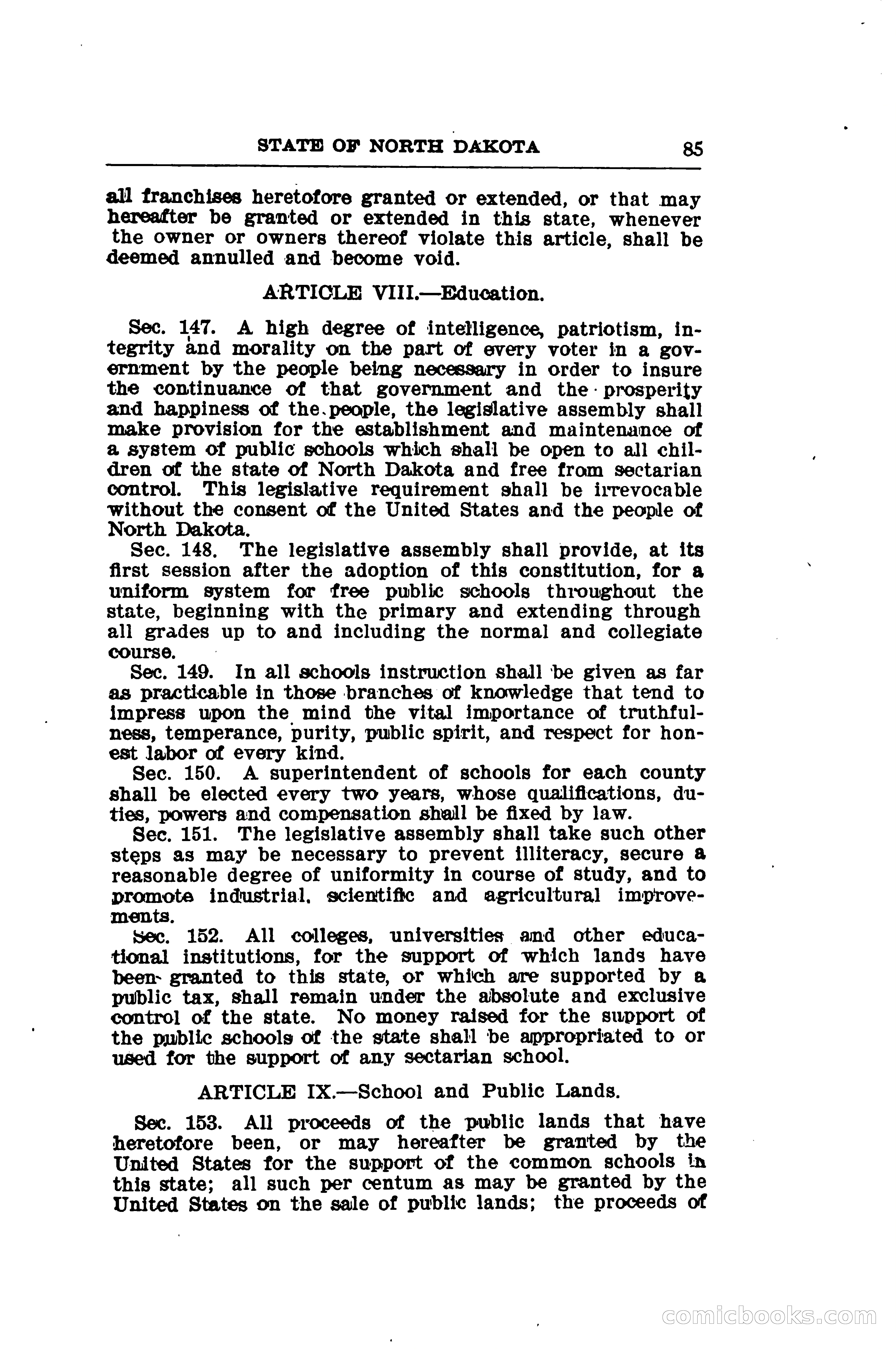North Dakota Blue Book — page 110 of 281