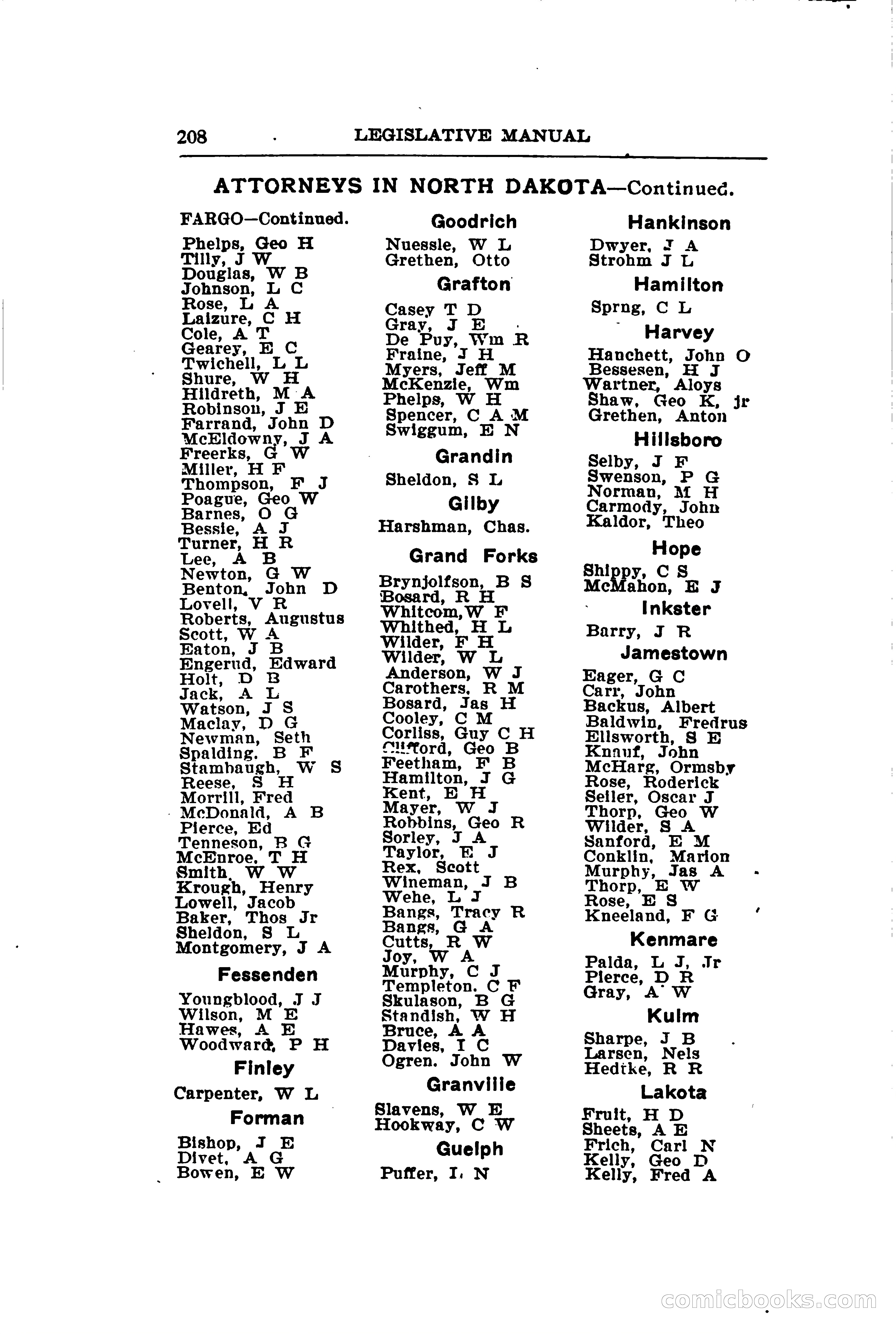 North Dakota Blue Book — page 239 of 281