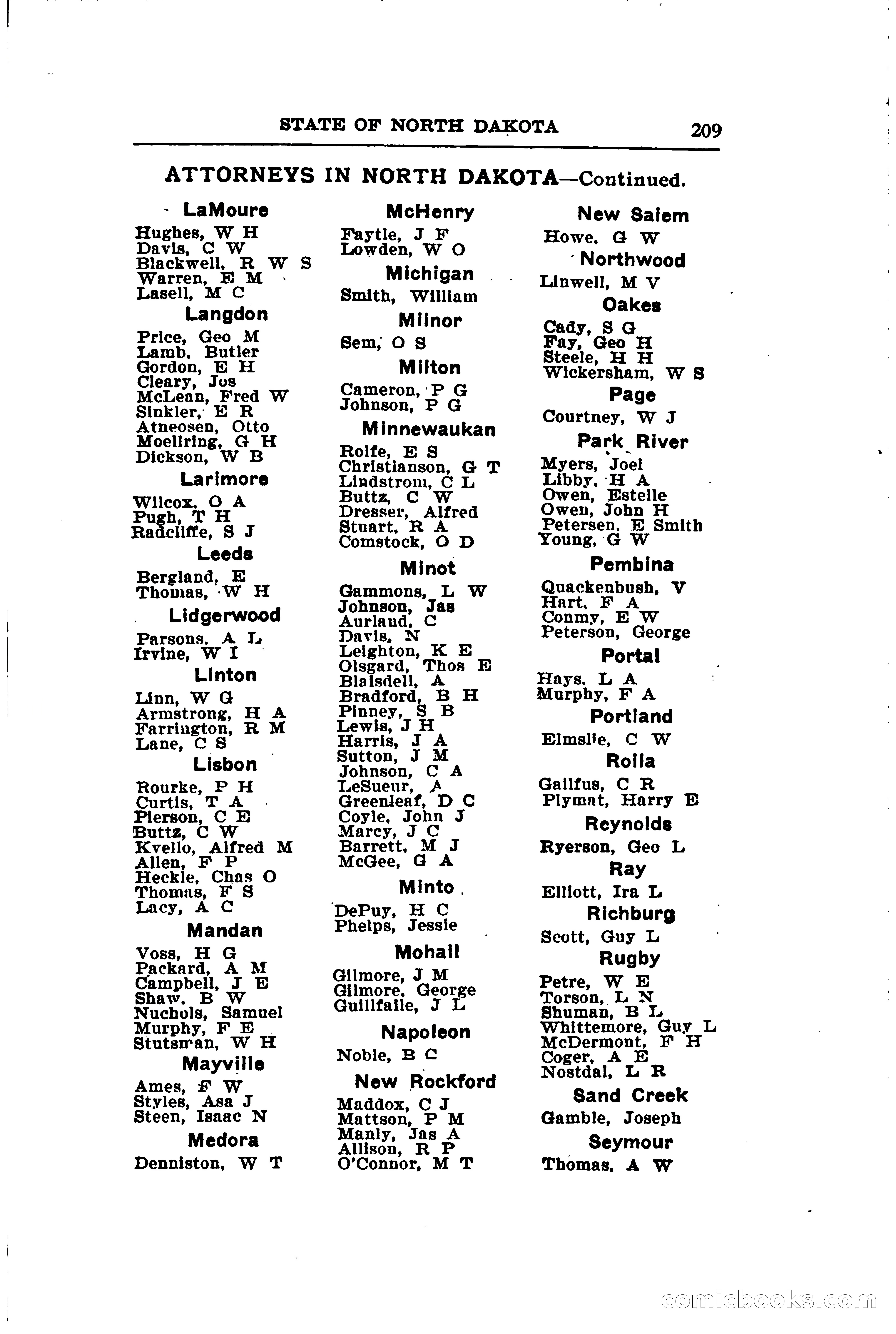 North Dakota Blue Book — page 240 of 281