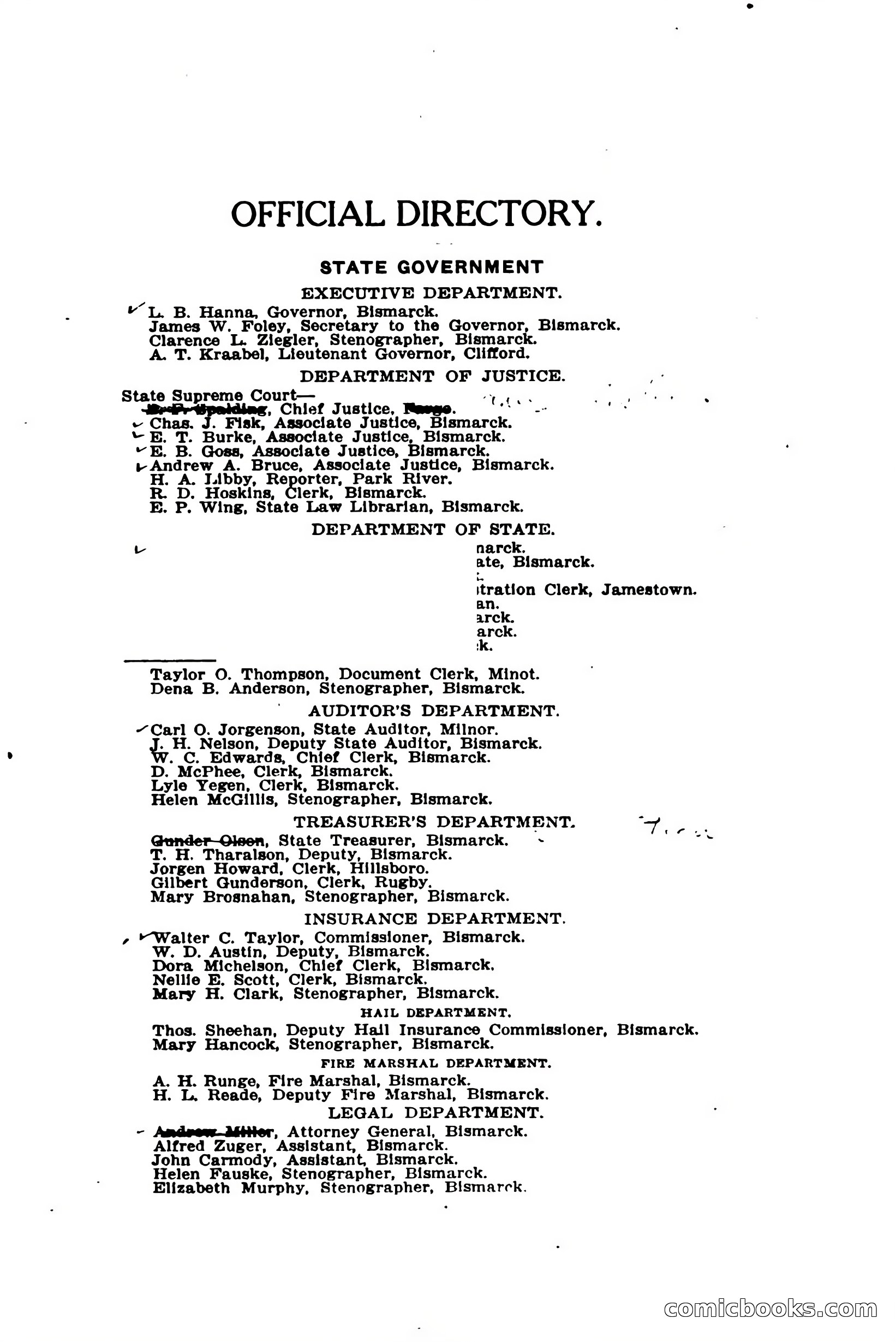 North Dakota Blue Book — page 14 of 394