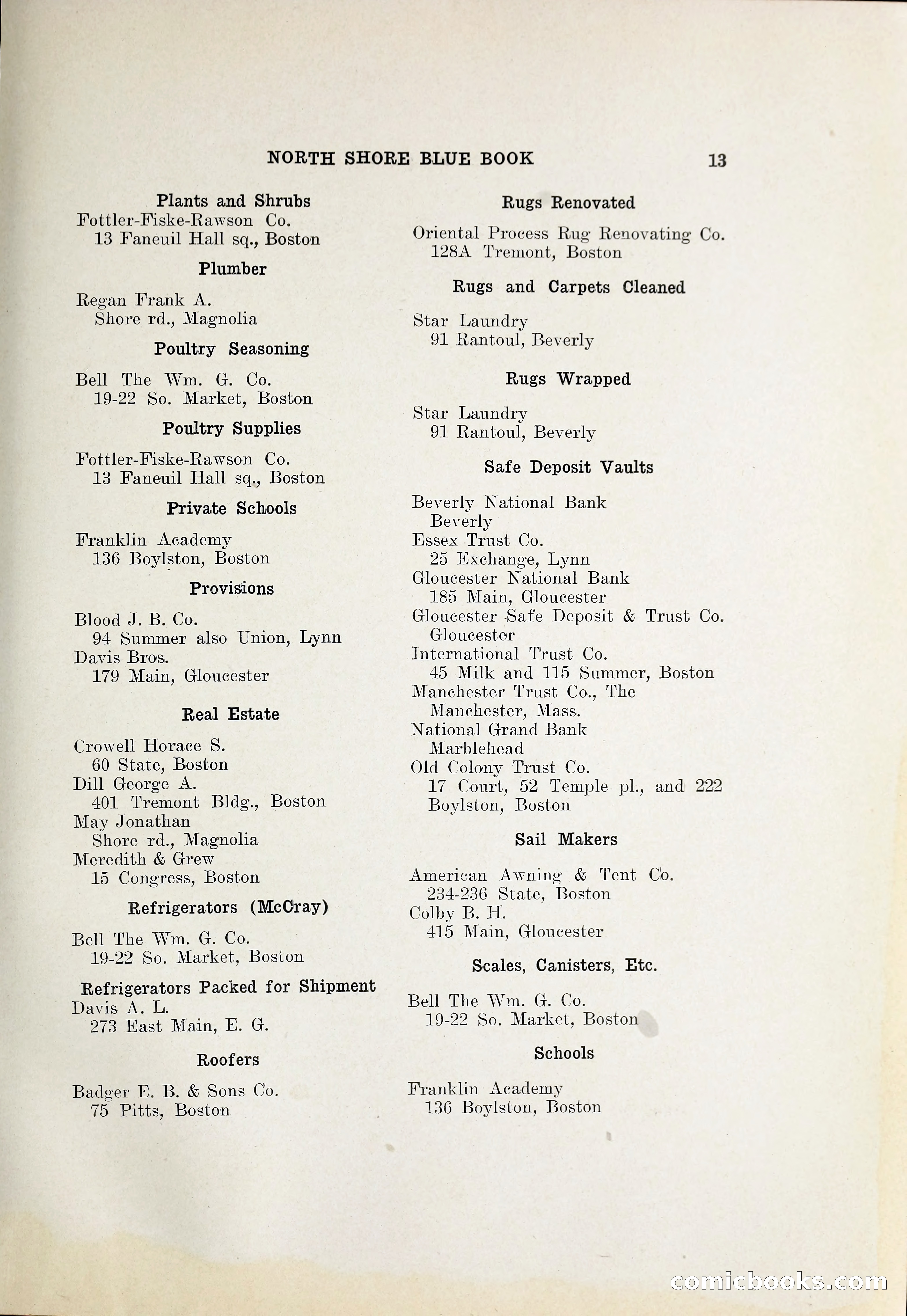 North Shore Blue Book — page 18 of 219