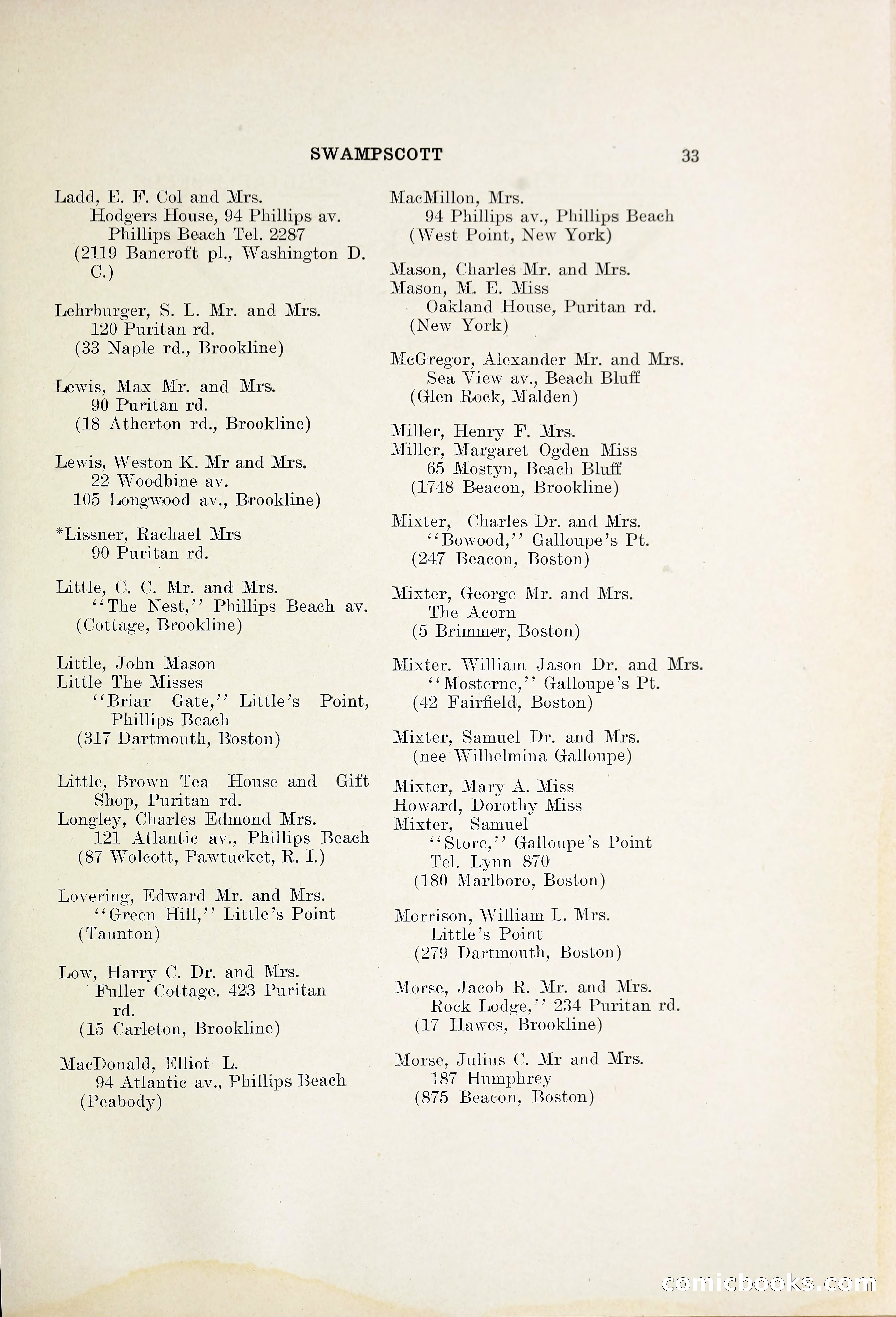 North Shore Blue Book — page 40 of 219