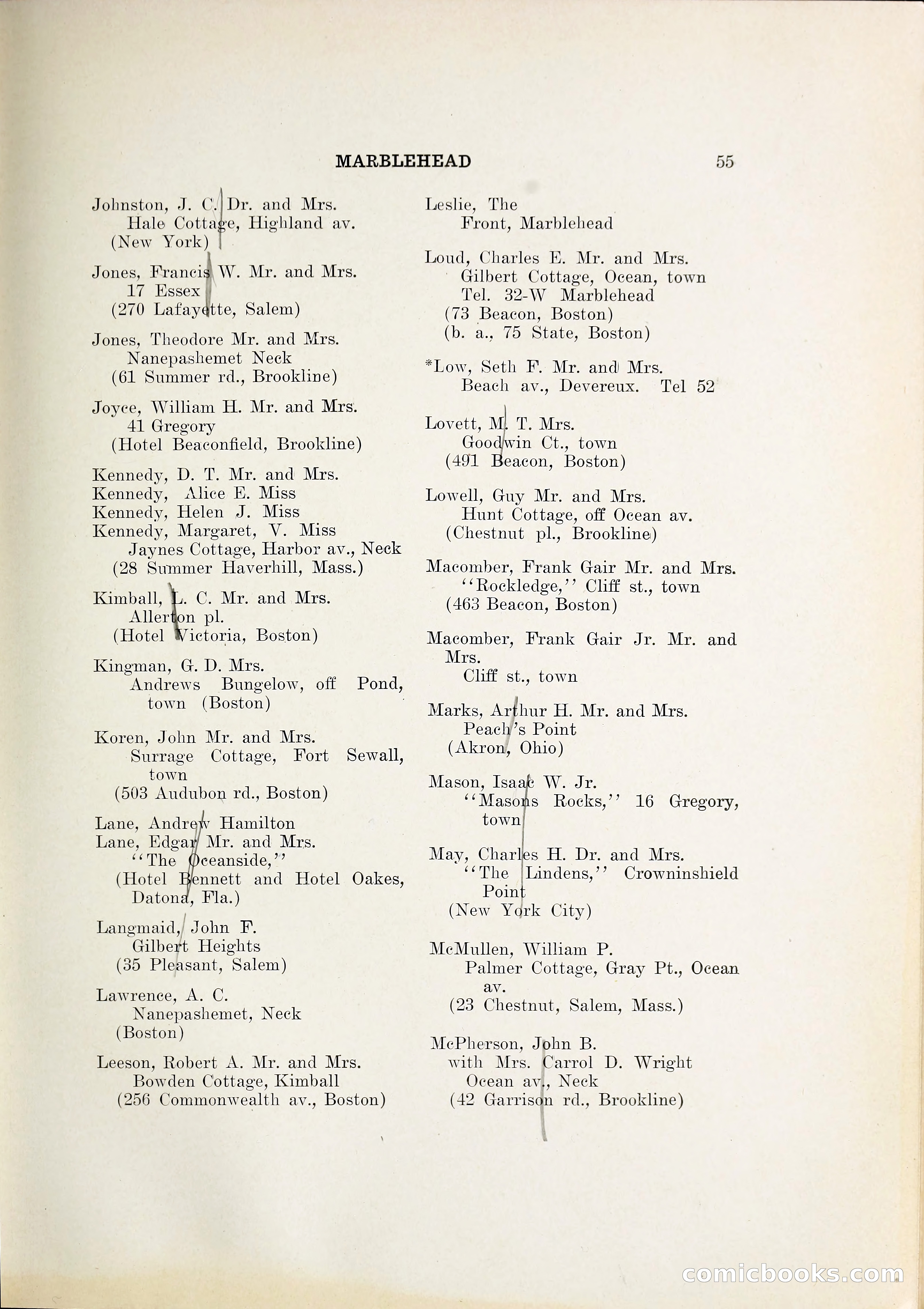 North Shore Blue Book — page 62 of 219