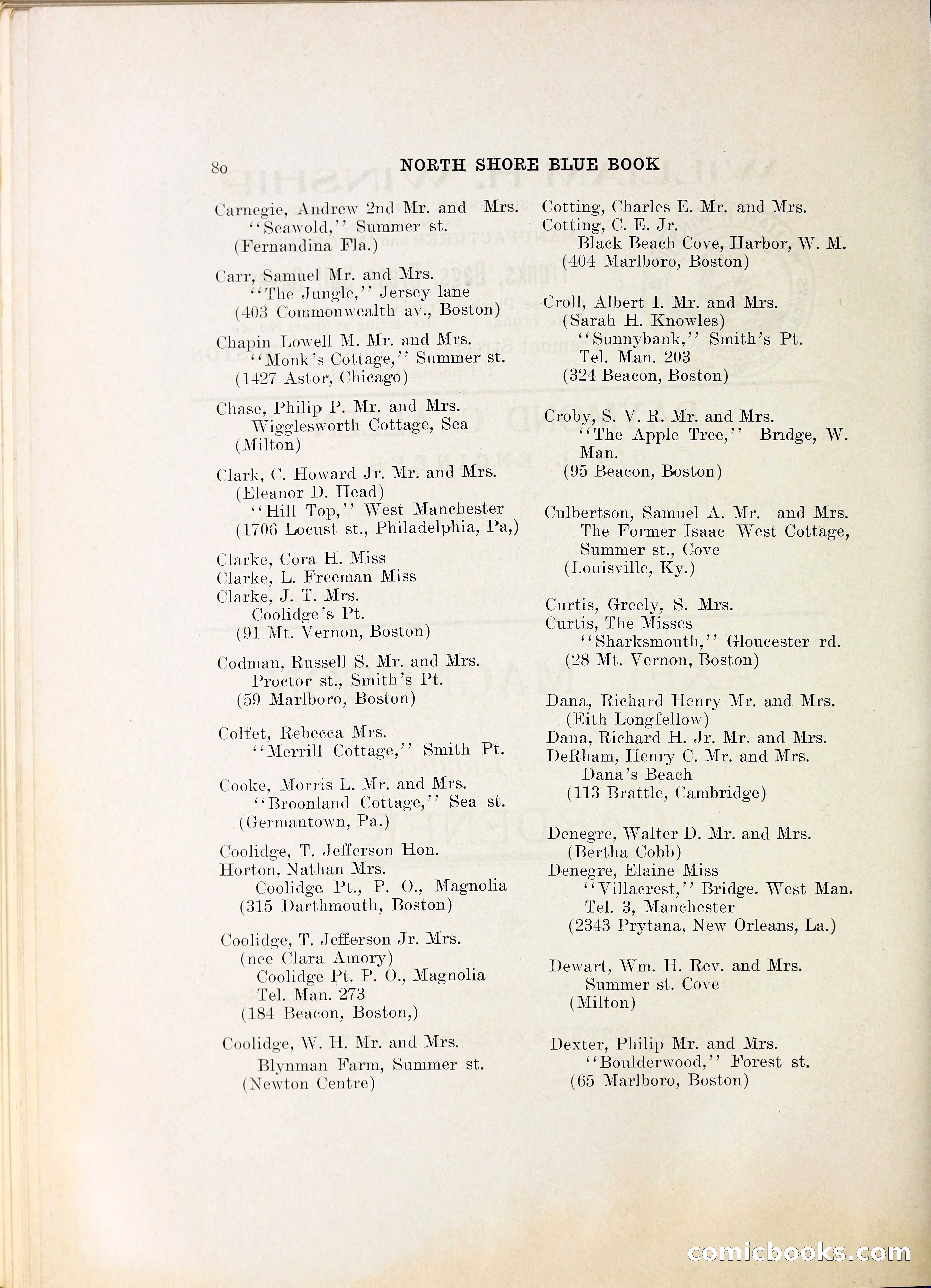 North Shore Blue Book — page 89 of 219