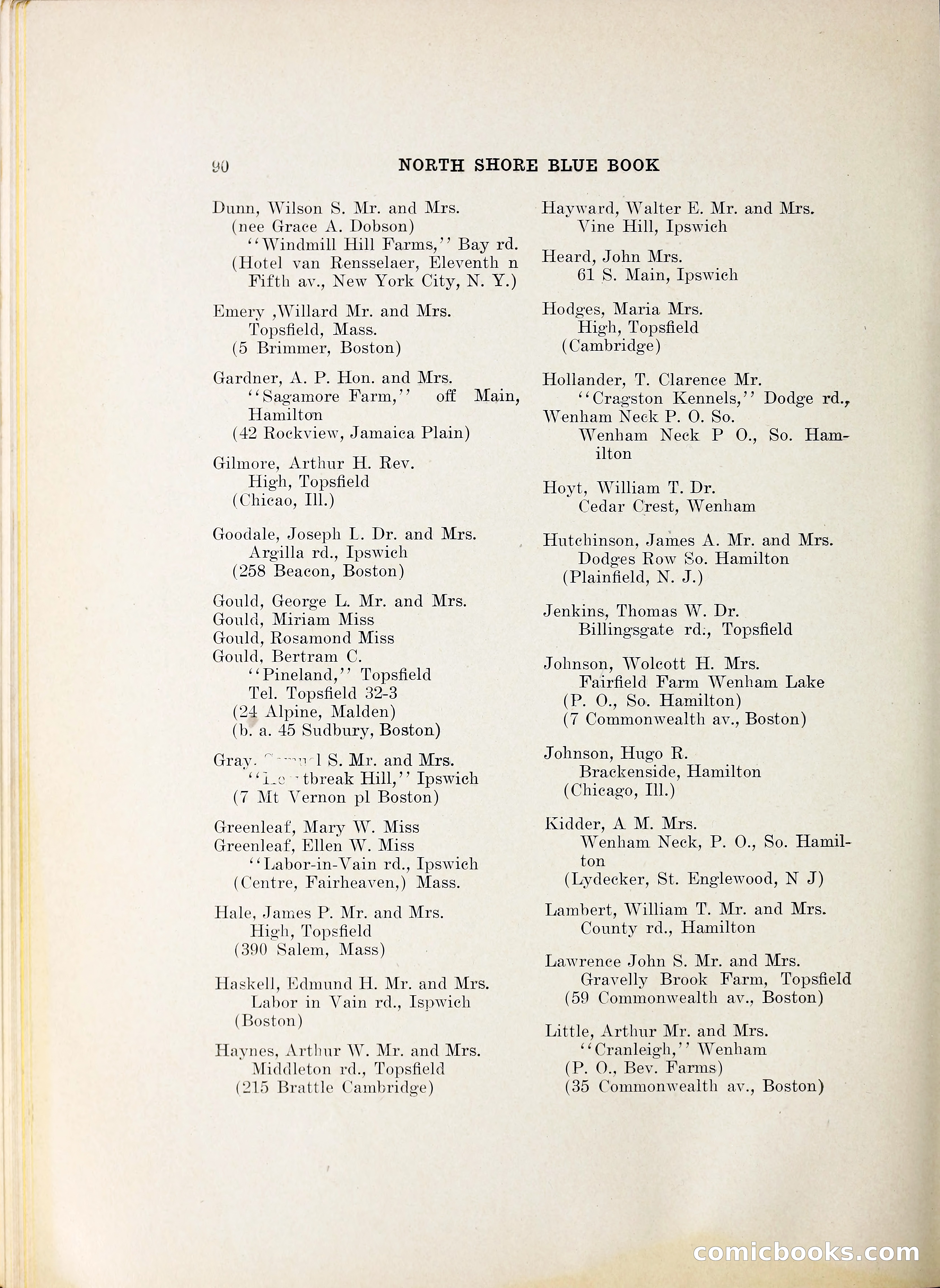 North Shore Blue Book — page 105 of 219