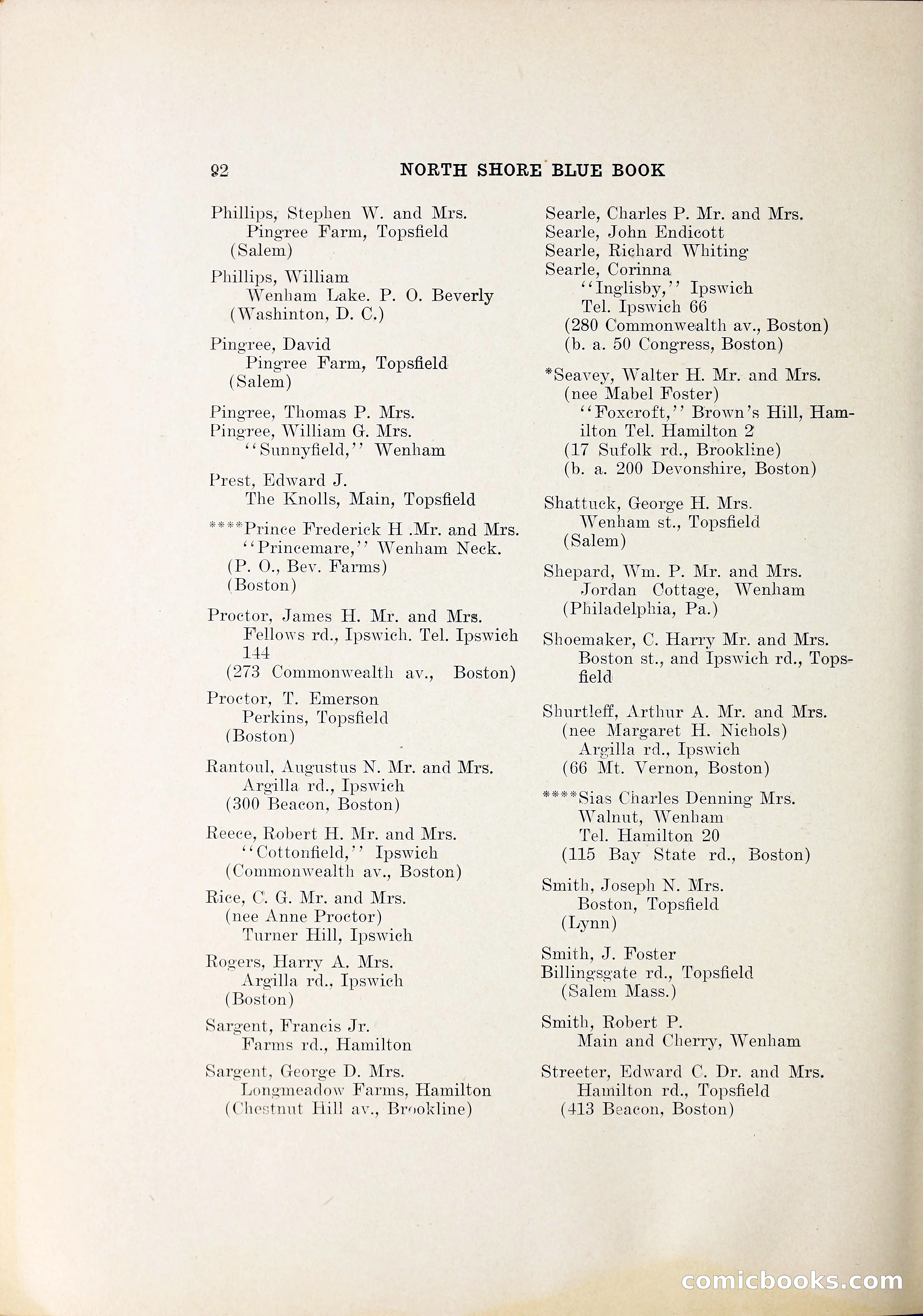 North Shore Blue Book — page 107 of 219