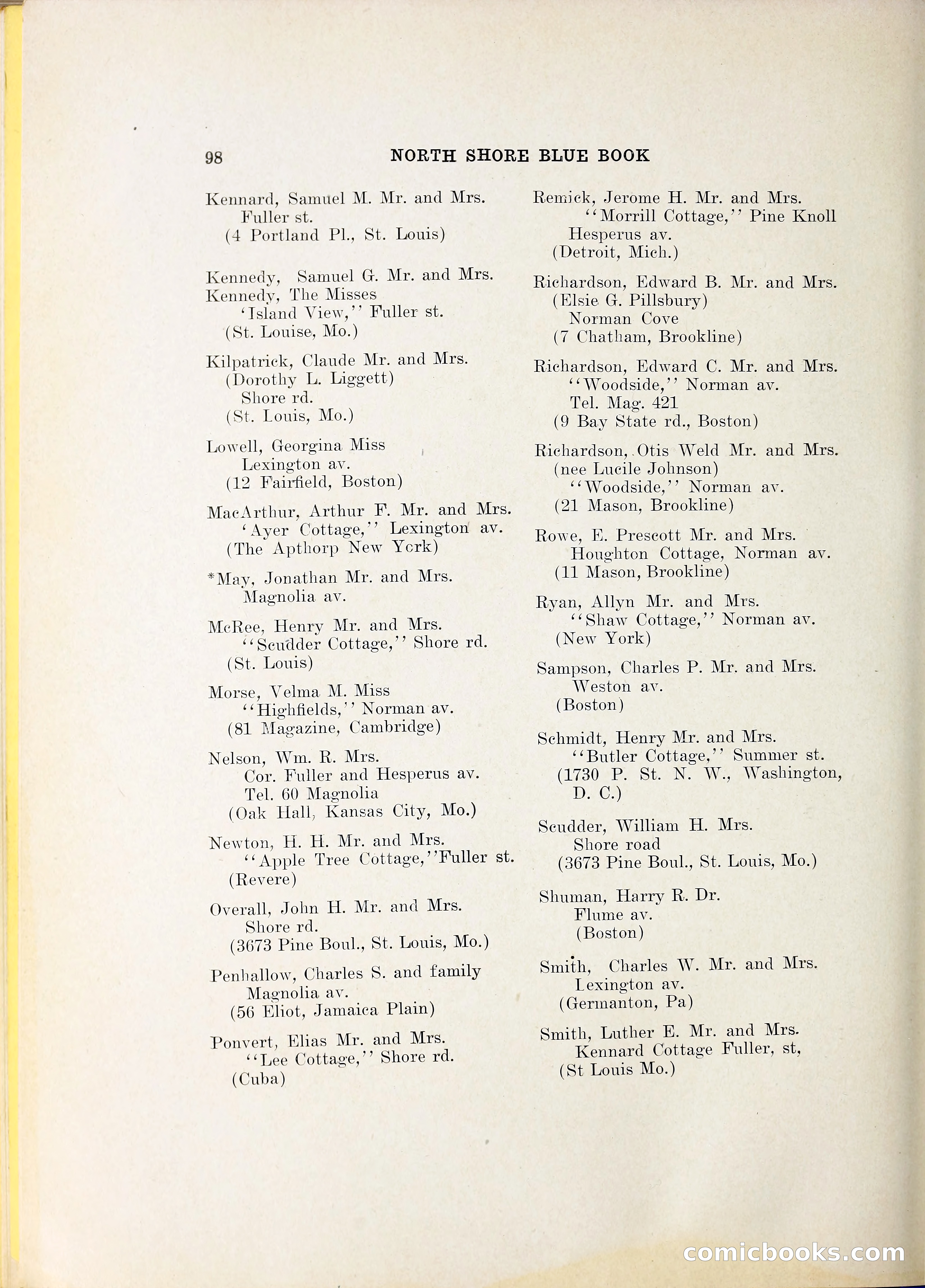 North Shore Blue Book — page 115 of 219