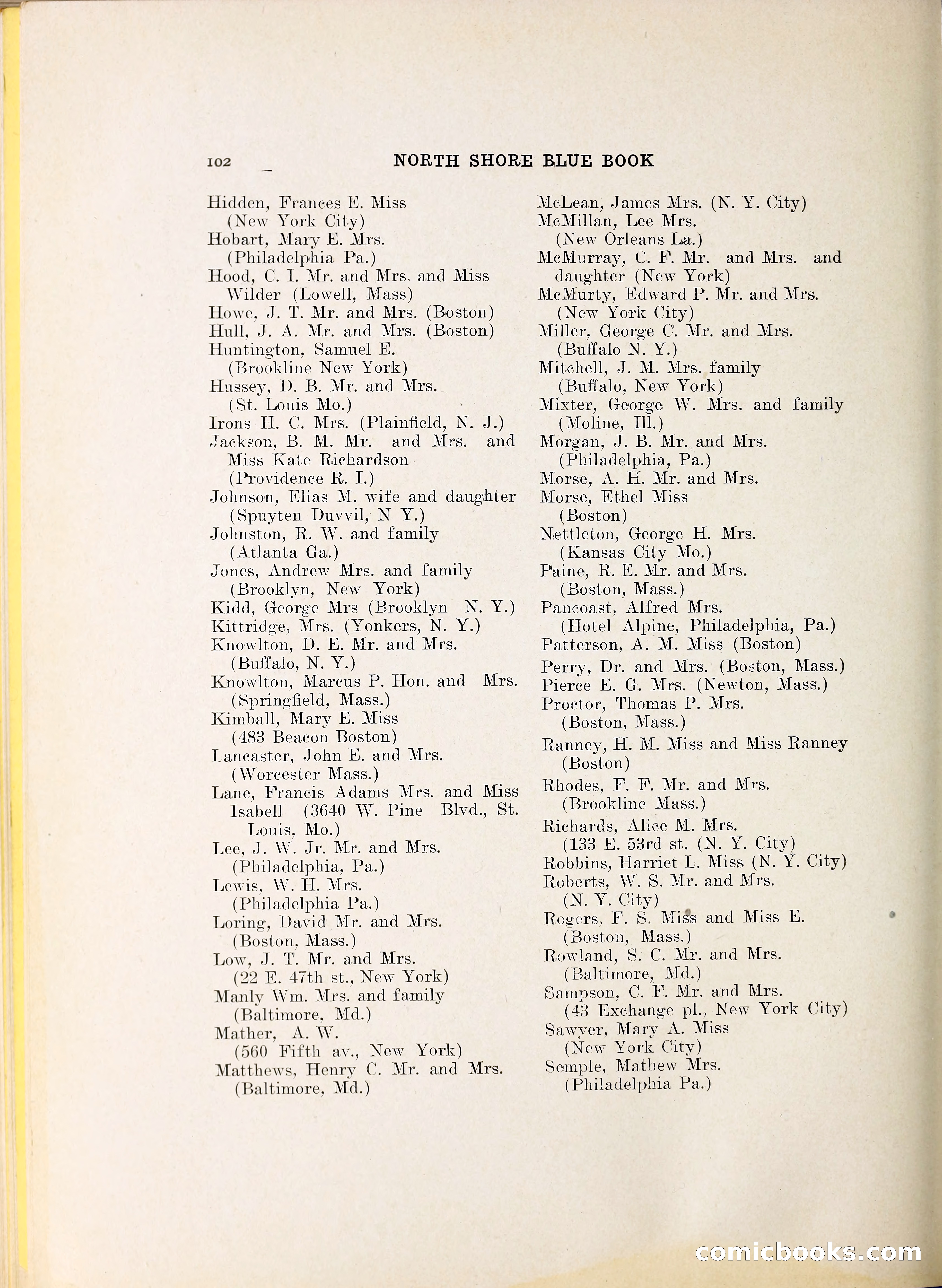North Shore Blue Book — page 119 of 219