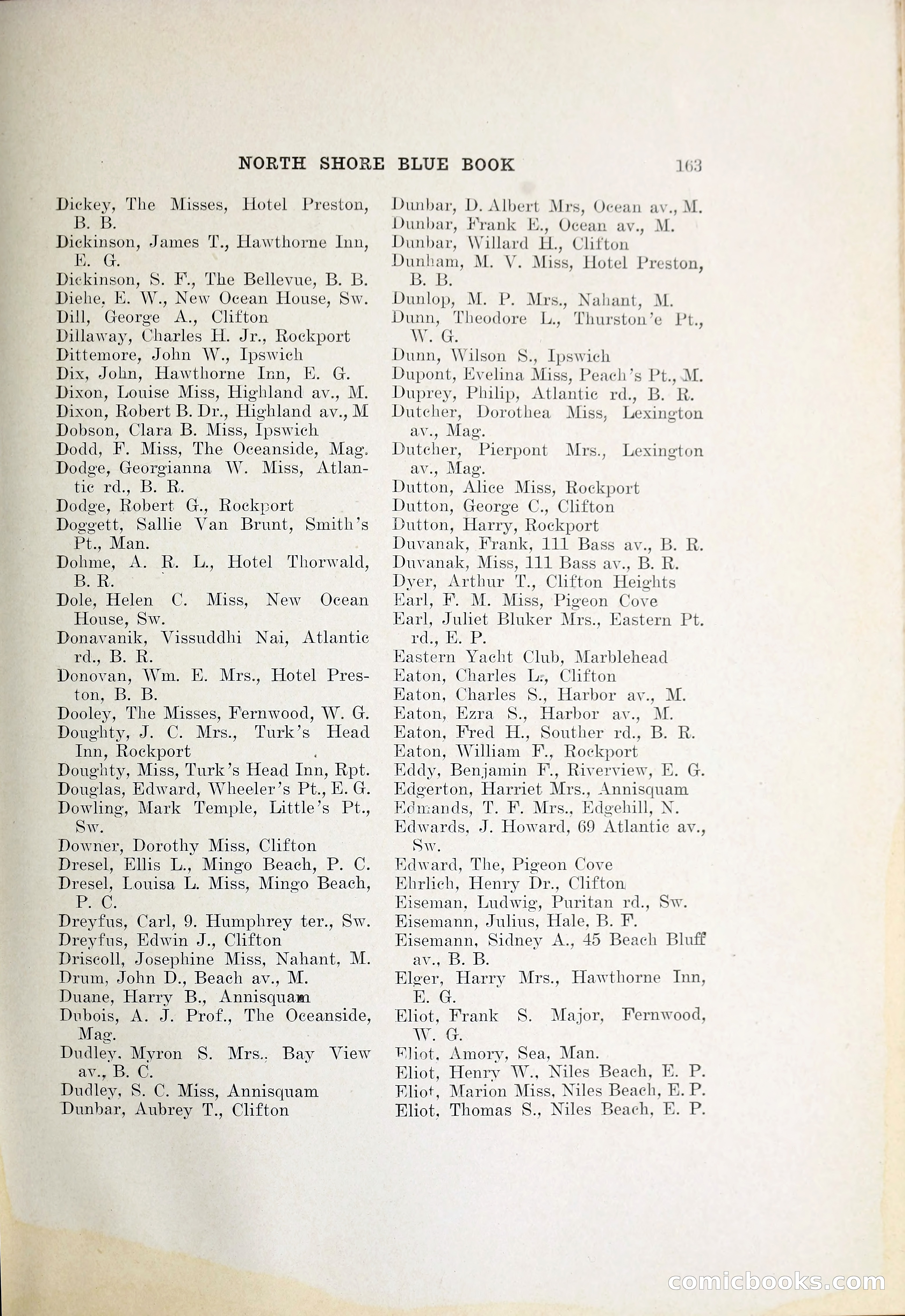 North Shore Blue Book — page 184 of 219
