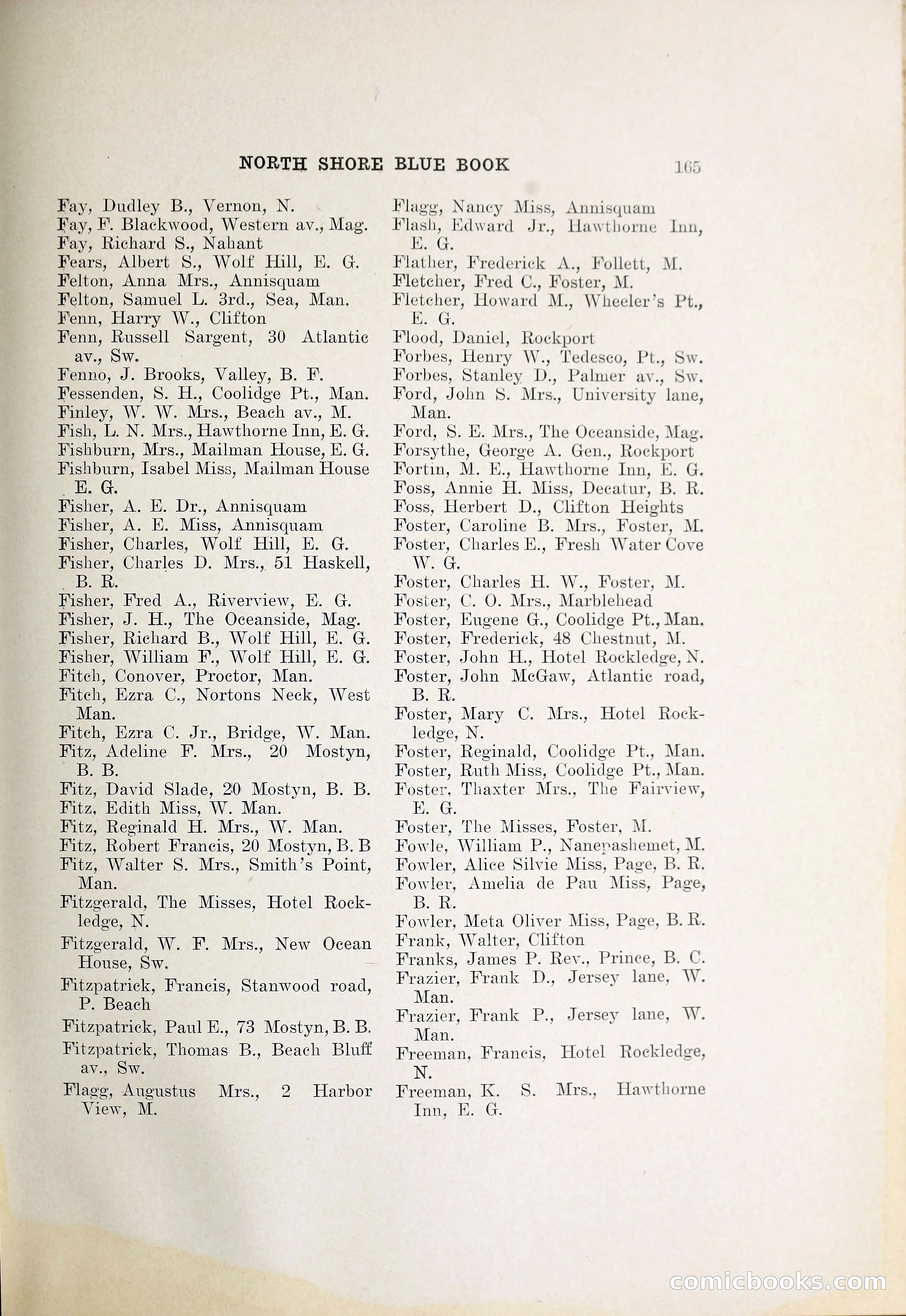 North Shore Blue Book — page 186 of 219