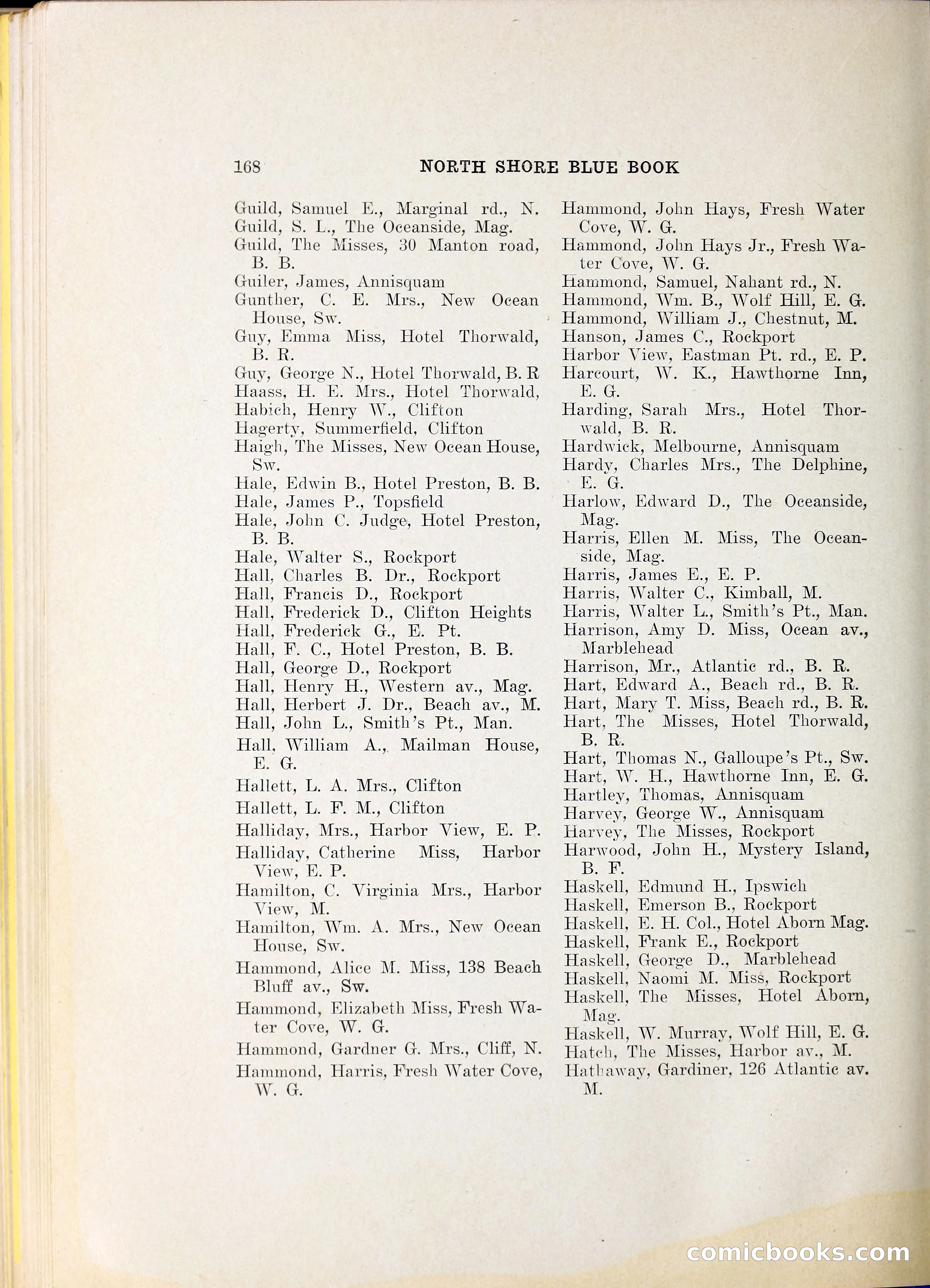 North Shore Blue Book — page 189 of 219