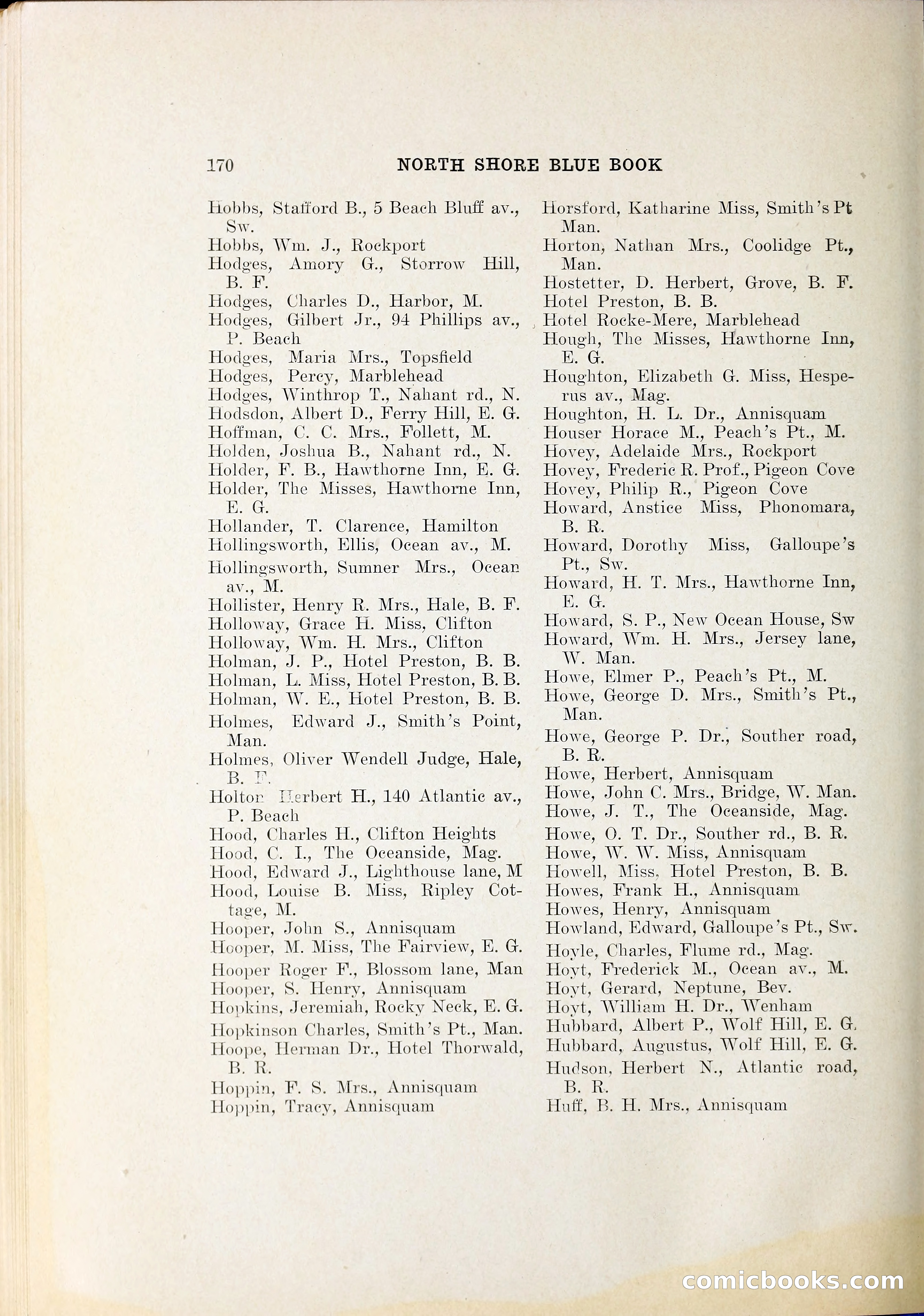 North Shore Blue Book — page 191 of 219