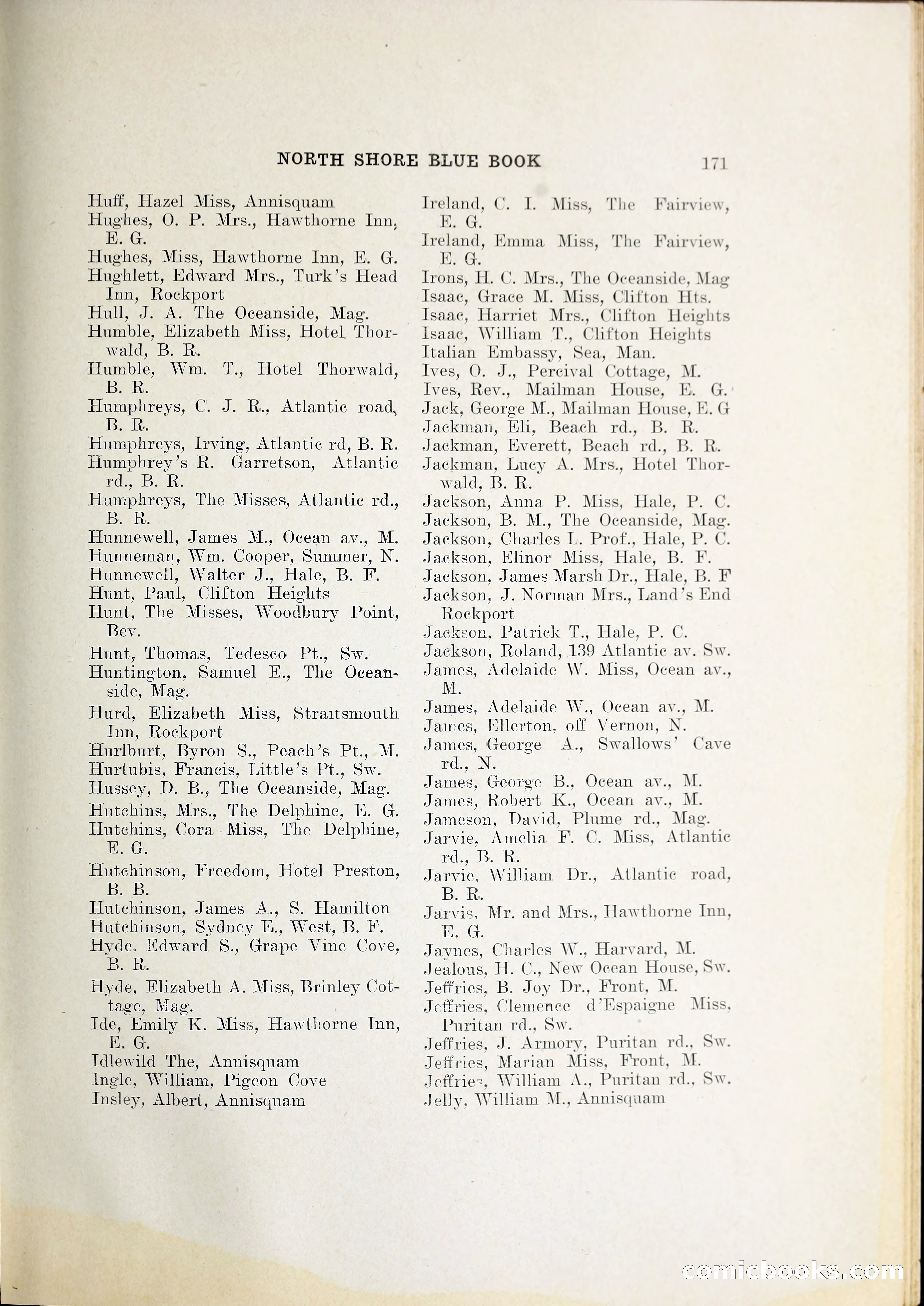 North Shore Blue Book — page 192 of 219